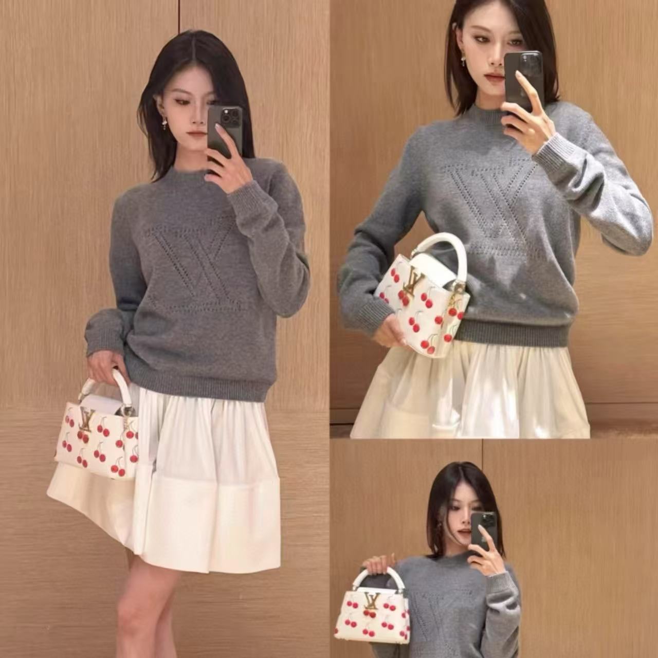 LV Capucinesチェリーハンドバッグ【50％割引+送料無料】