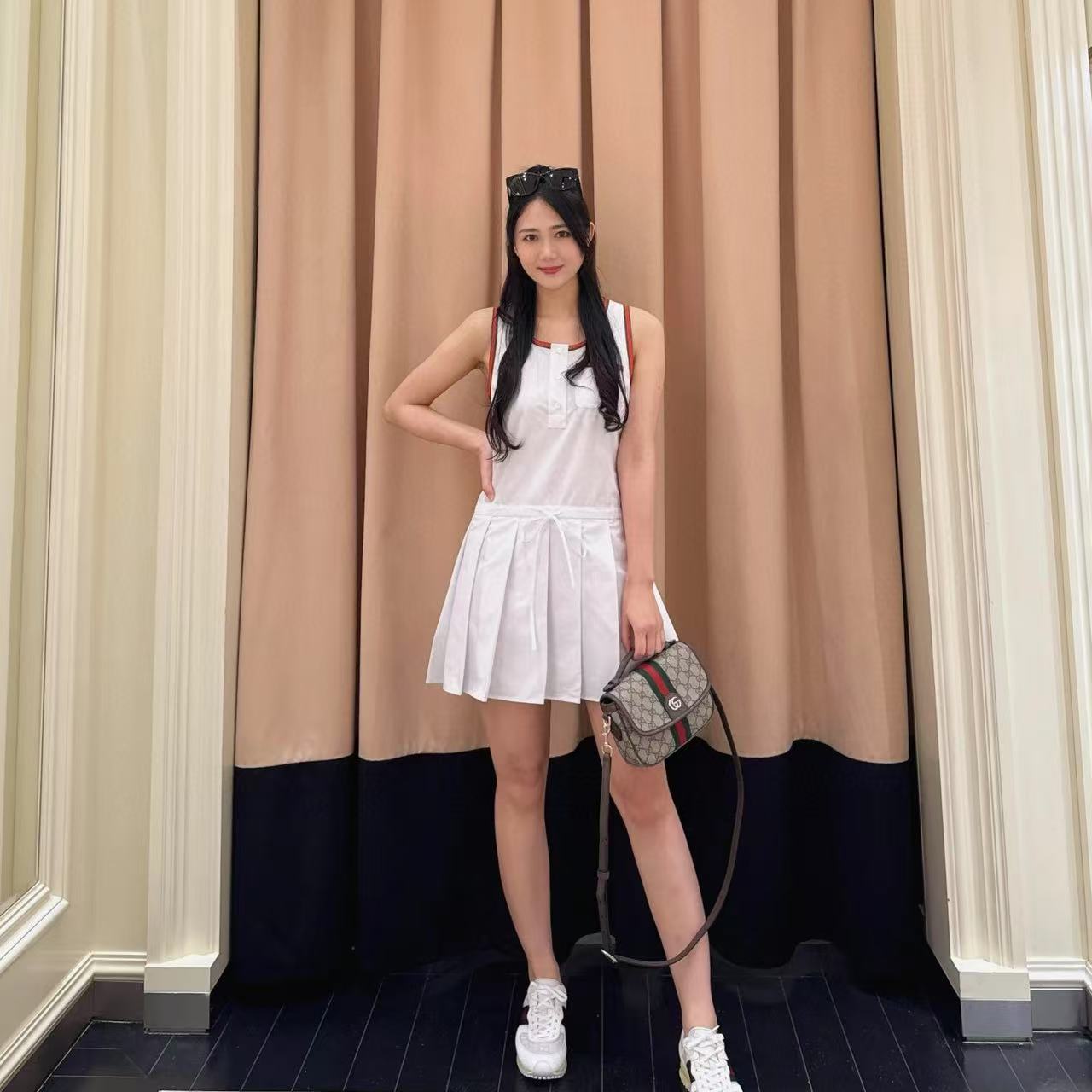 GUCC1 ジャカード ショルダー クロスボディバッグ【50％割引+送料無料】