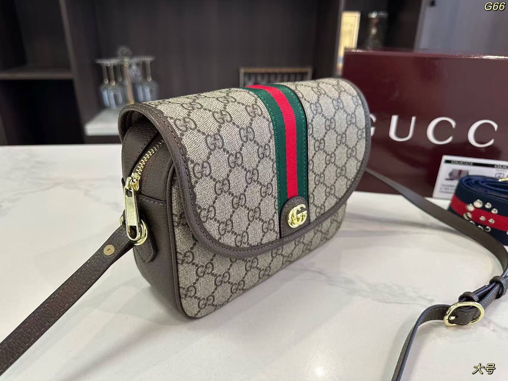 GUCC1 ジャカード ショルダー クロスボディバッグ【50％割引+送料無料】