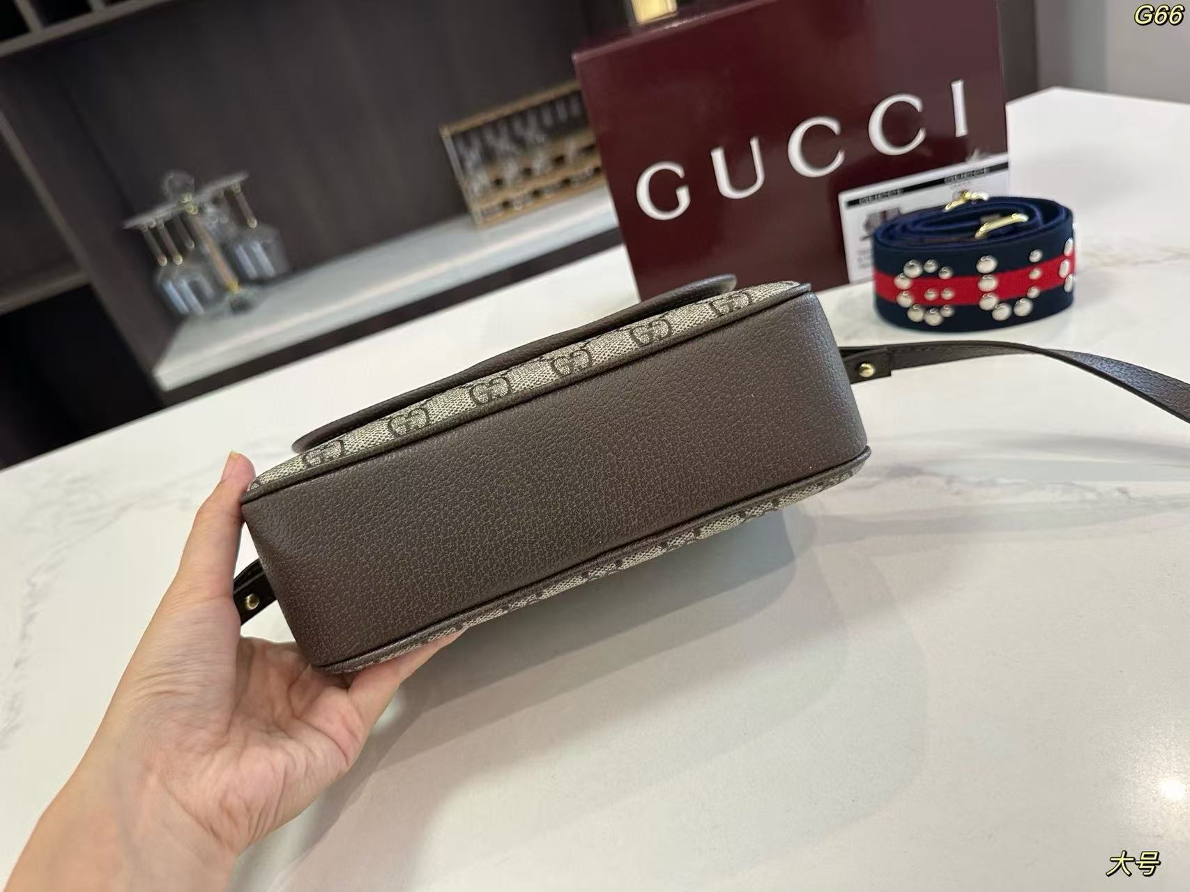 GUCC1 ジャカード ショルダー クロスボディバッグ【50％割引+送料無料】