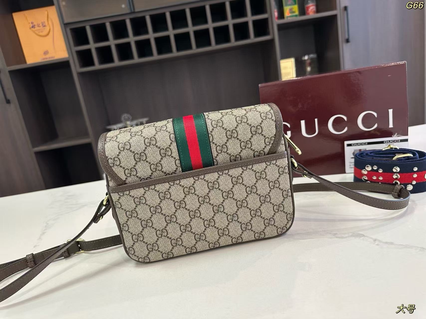 GUCC1 ジャカード ショルダー クロスボディバッグ【50％割引+送料無料】