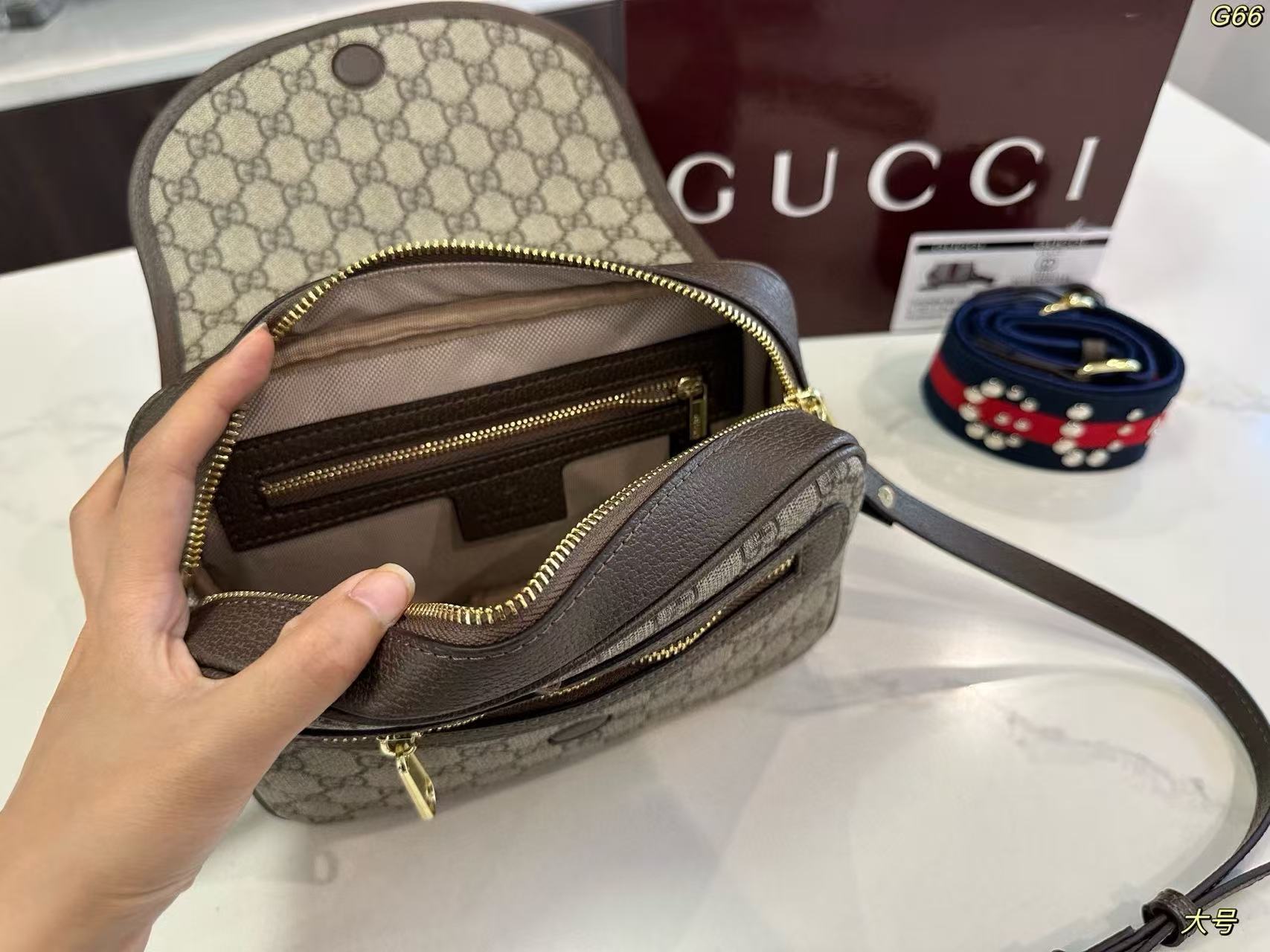 GUCC1 ジャカード ショルダー クロスボディバッグ【50％割引+送料無料】