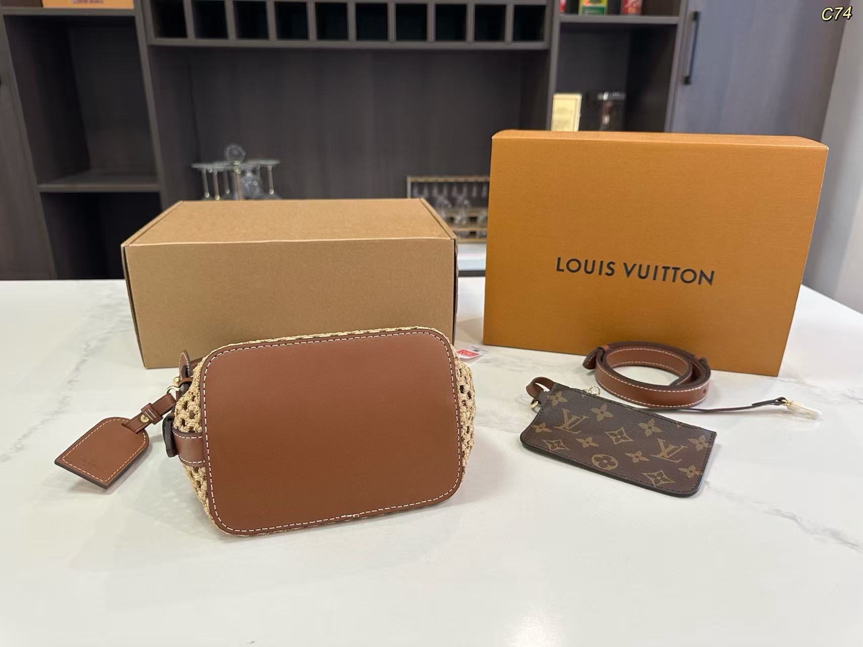 LVウーブンバケットバッグ【50％割引+送料無料】