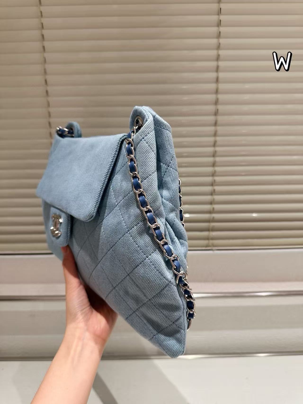 CHANE1 チェーンデニムバッグ【50％割引+送料無料】