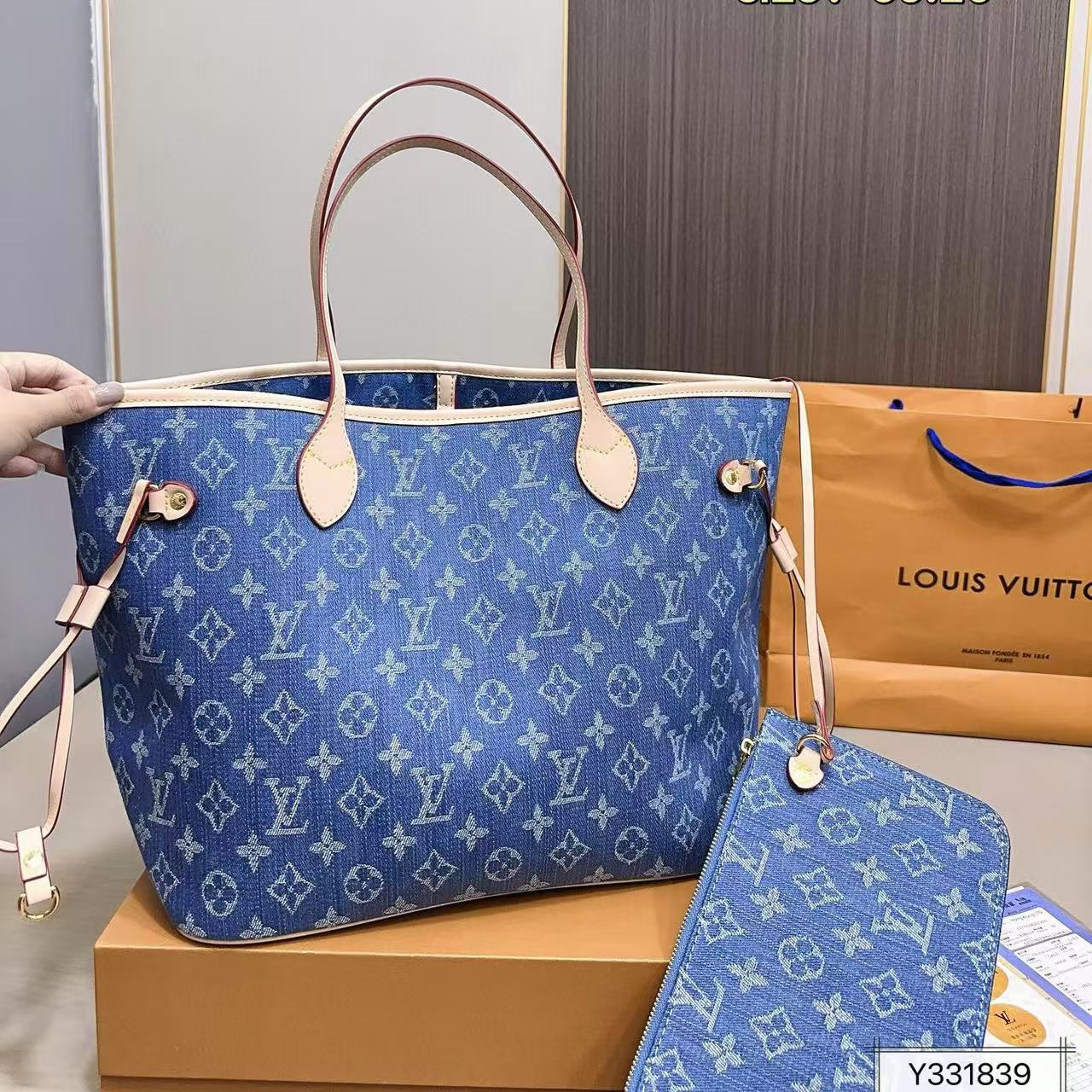 LVデニムショッピングバッグ【50％割引+送料無料】