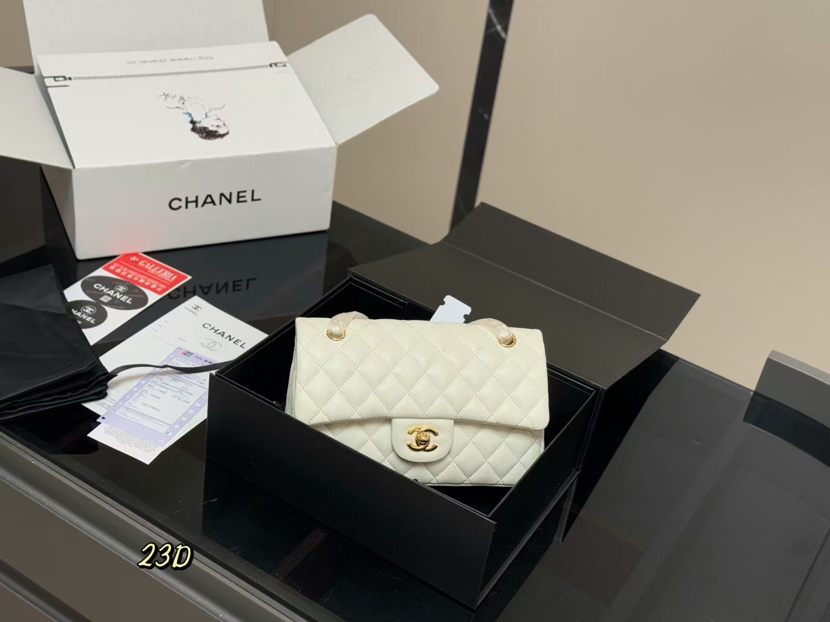 CHANE1 ダブルCショルダークロスボディバッグ【50％割引+送料無料】