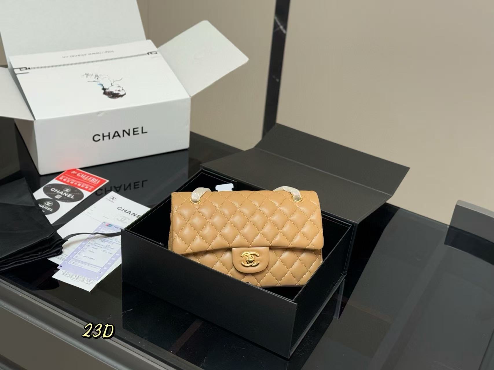 CHANE1 ダブルCショルダークロスボディバッグ【50％割引+送料無料】