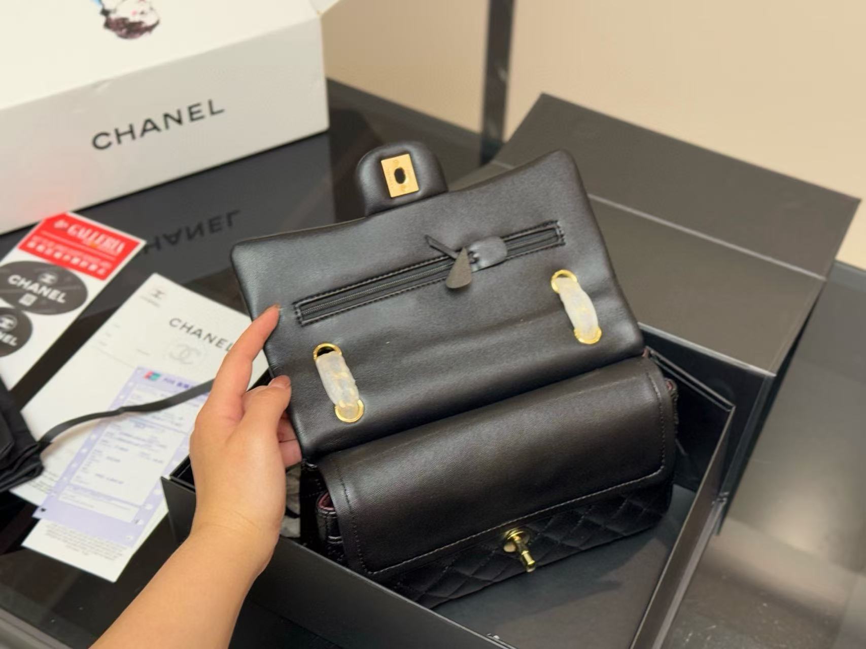 CHANE1 ダブルCショルダークロスボディバッグ【50％割引+送料無料】