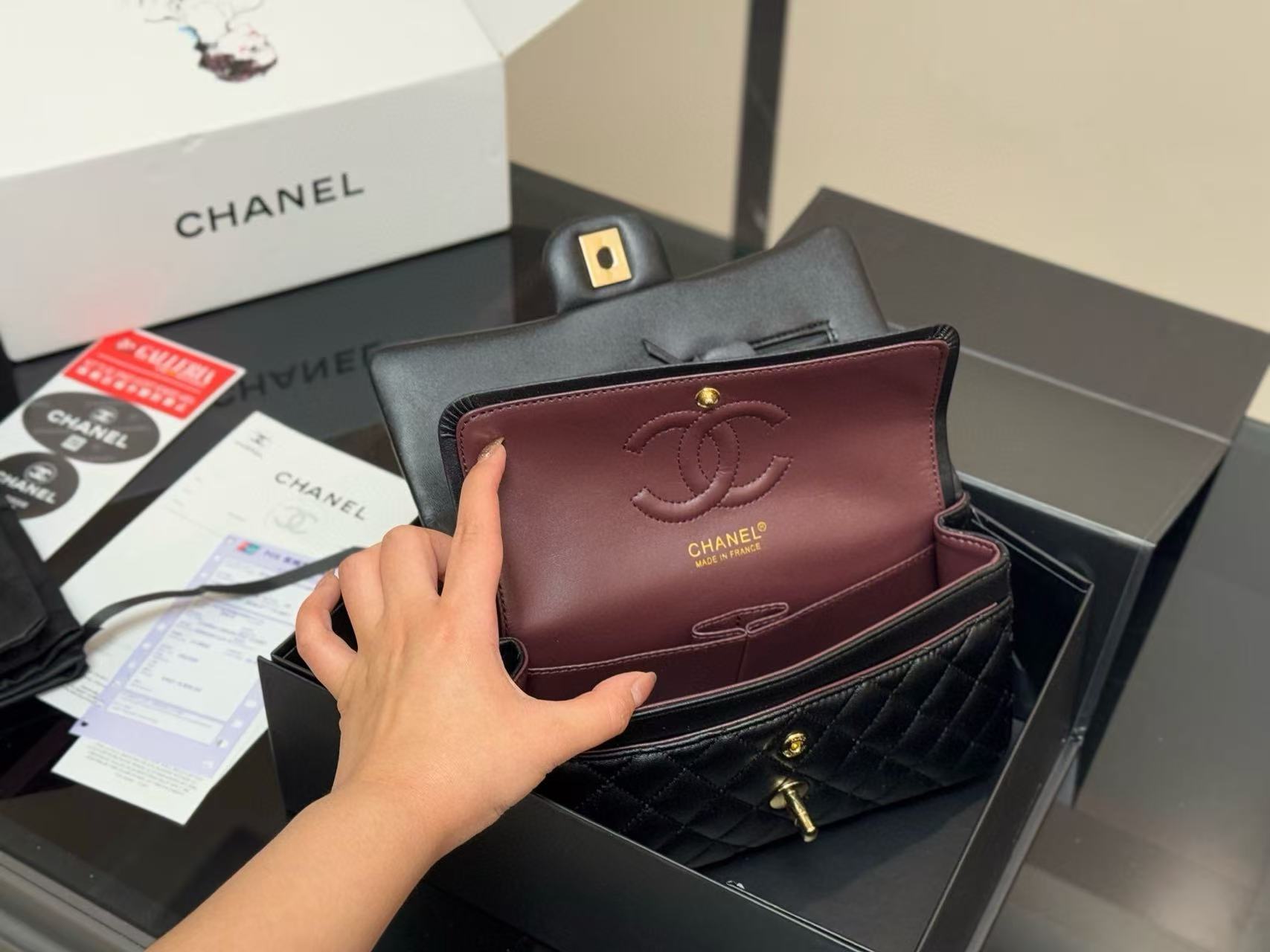 CHANE1 ダブルCショルダークロスボディバッグ【50％割引+送料無料】