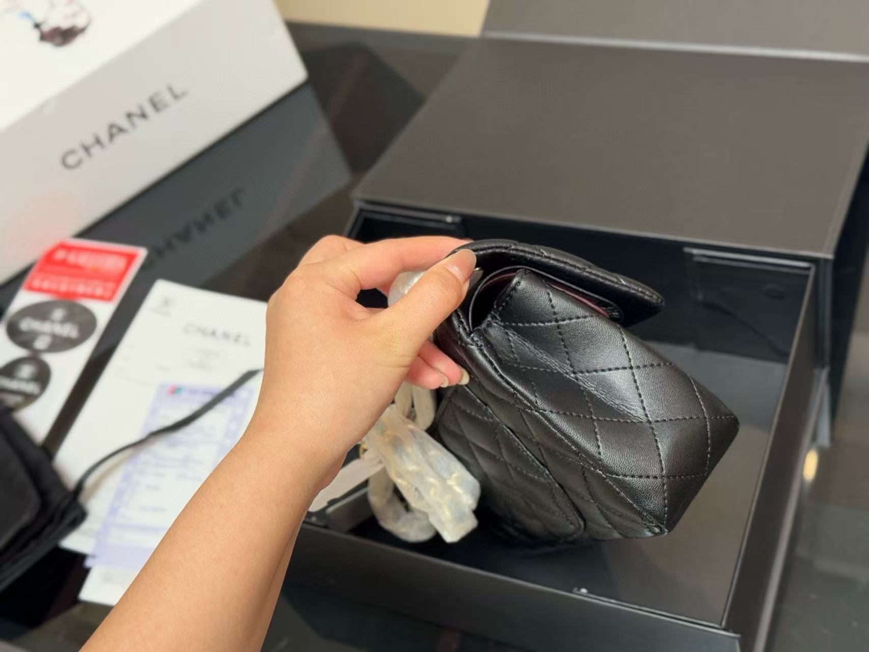 CHANE1 ダブルCショルダークロスボディバッグ【50％割引+送料無料】