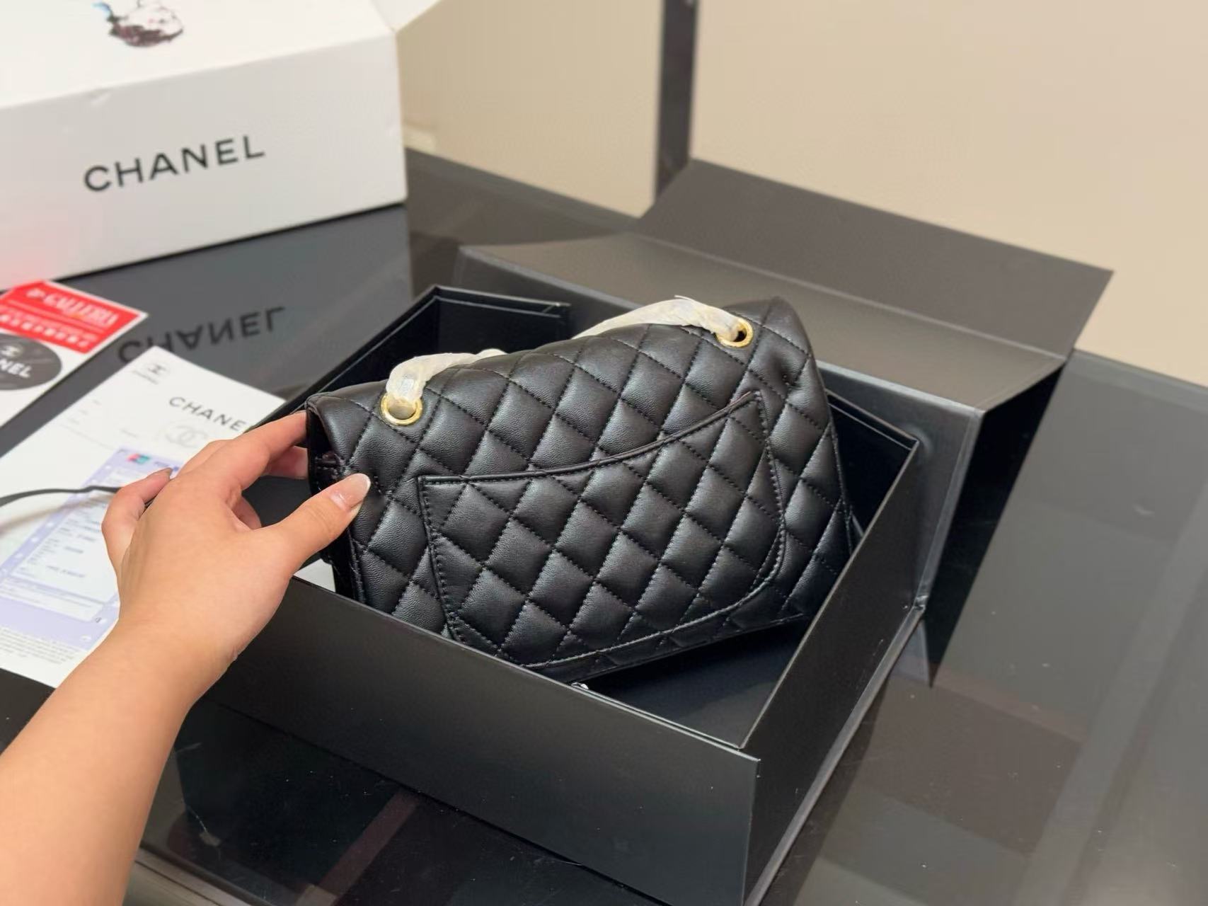 CHANE1 ダブルCショルダークロスボディバッグ【50％割引+送料無料】