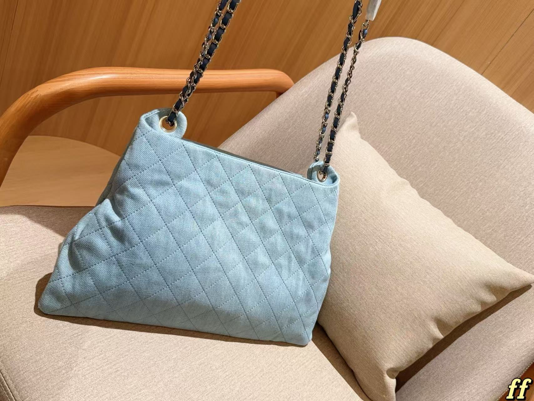 CHANE1 チェーンデニムバッグ【50％割引+送料無料】