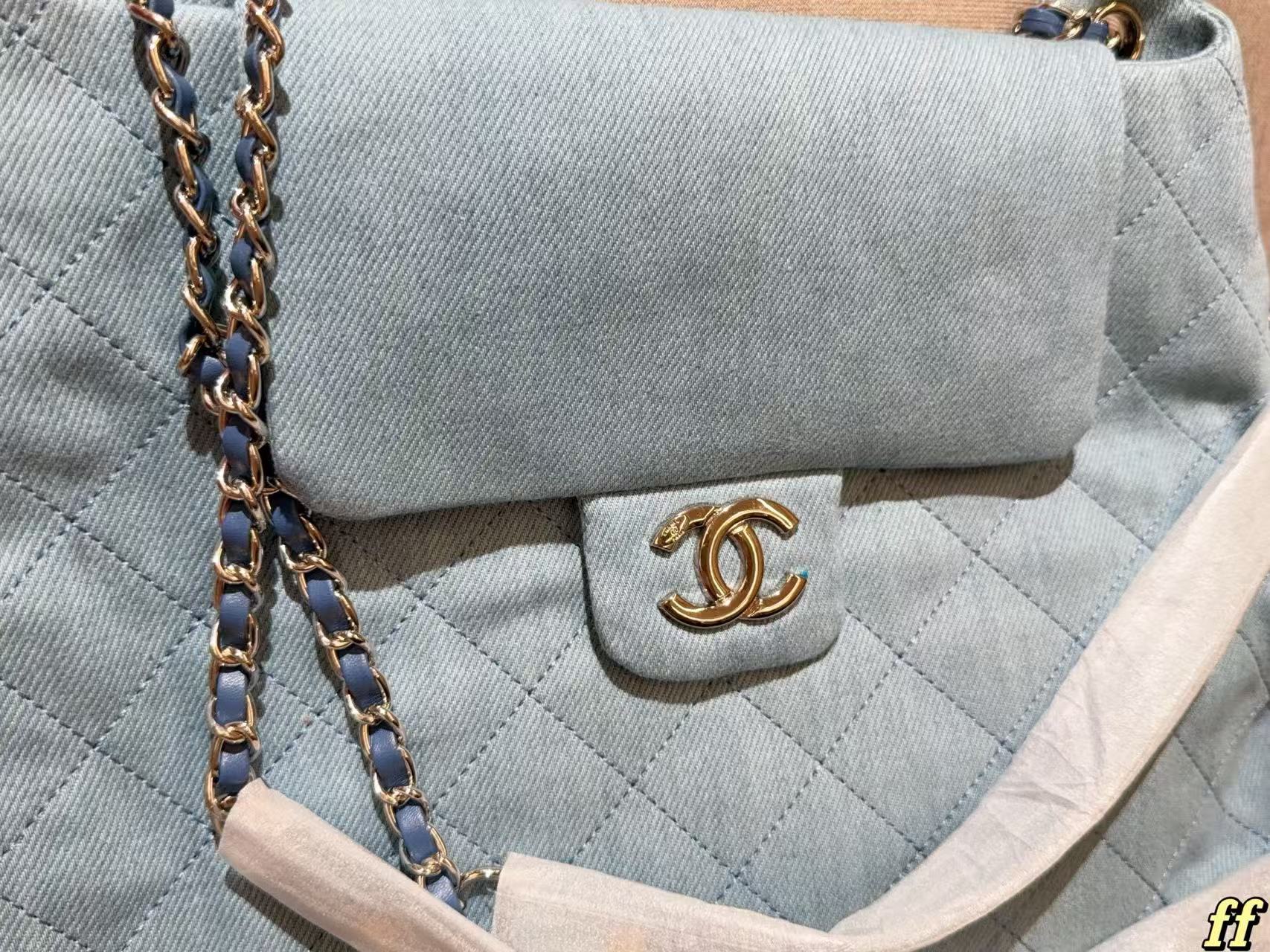 CHANE1 チェーンデニムバッグ【50％割引+送料無料】