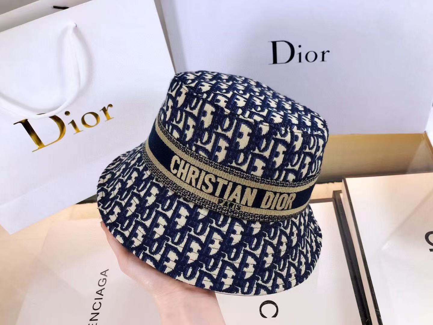 DI0R ジャカード バケットハット【50％割引+送料無料】