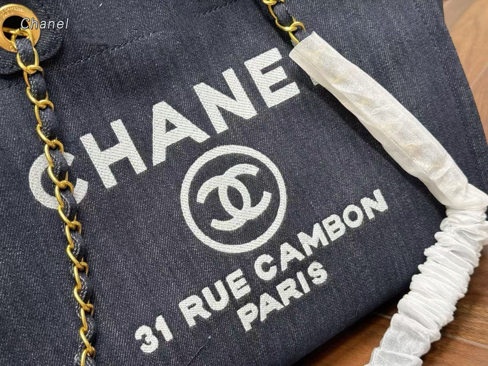 CHANE1 チェーンデニムショッピングバッグ【50％割引+送料無料】