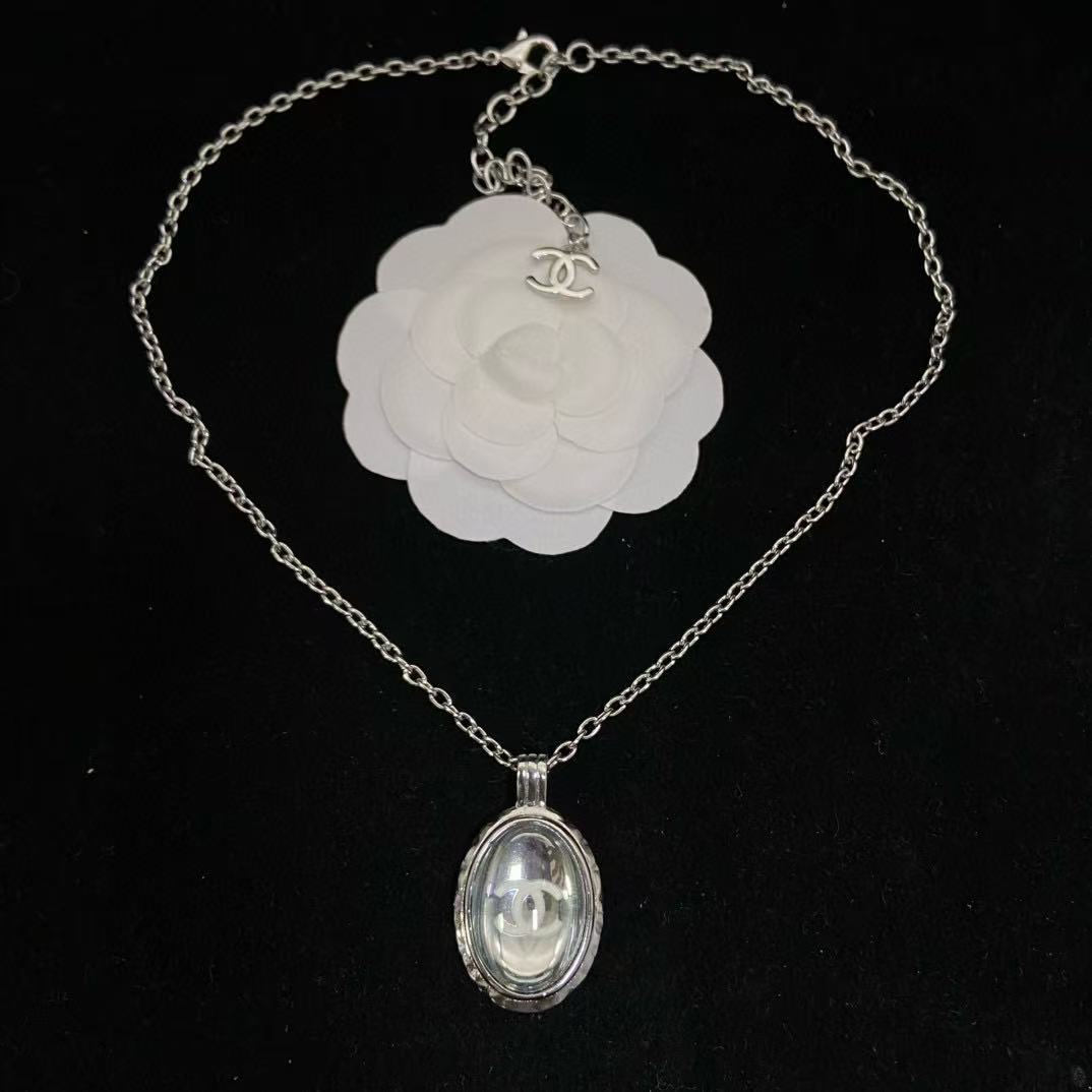 CHANE1 ダブルCイヤリング+ネックレス 2点セット【50％割引+送料無料】