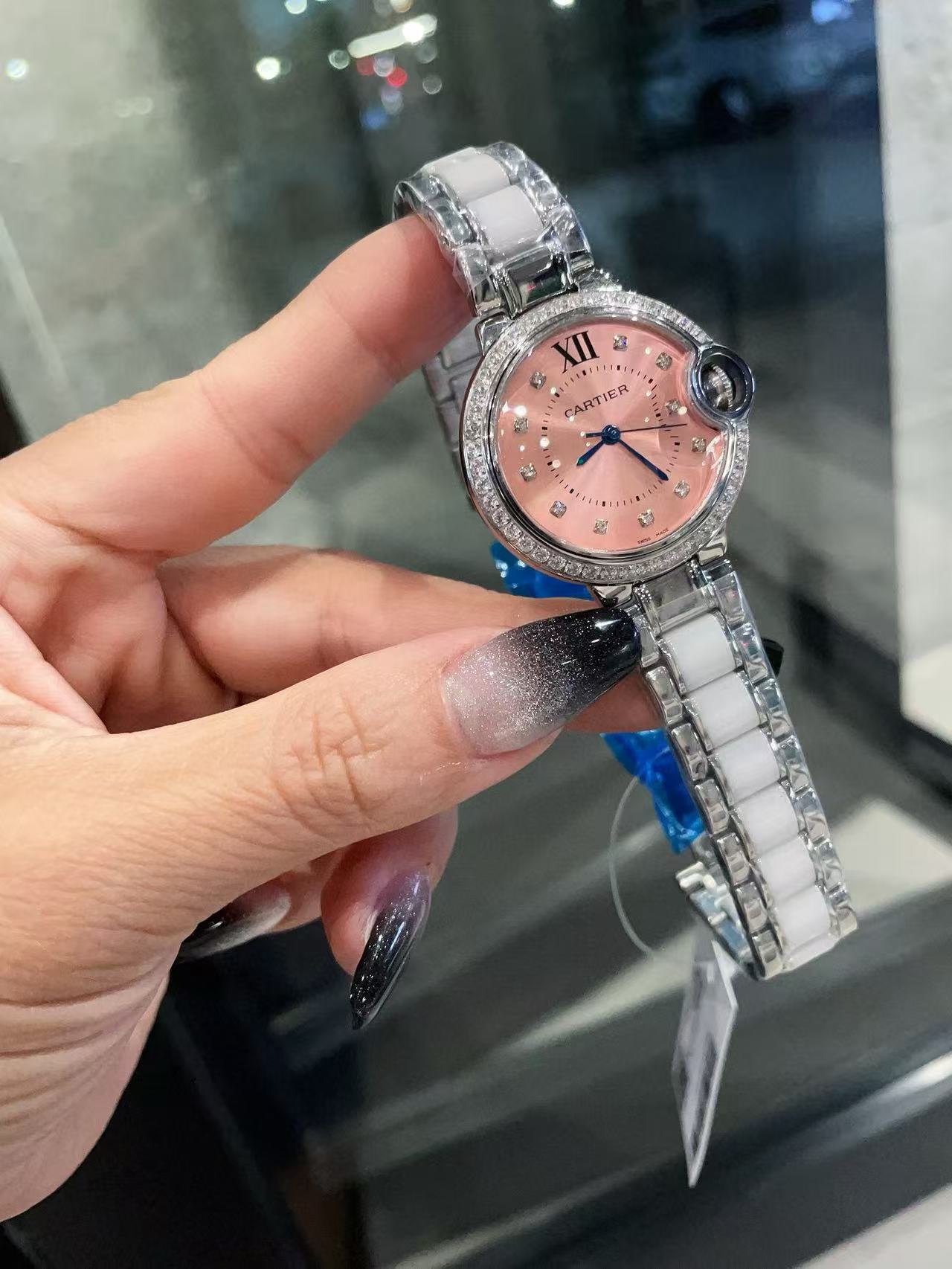 CART1ER ブルーバルーン フィッシュアイガラスウォッチ【50％割引+送料無料】