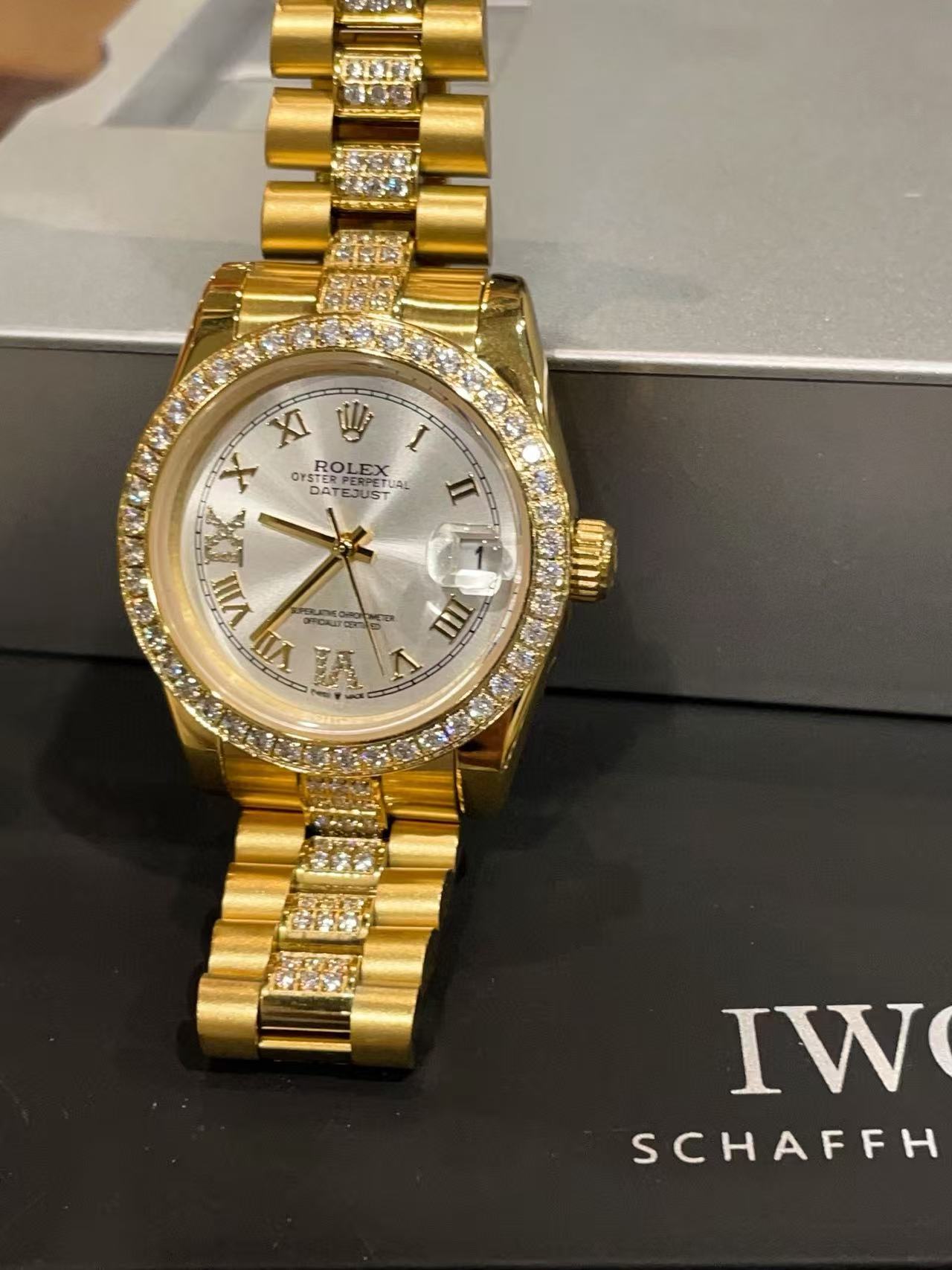 R0LEX ダイヤモンド スチールストラップ レディースウォッチ【50％割引+送料無料】