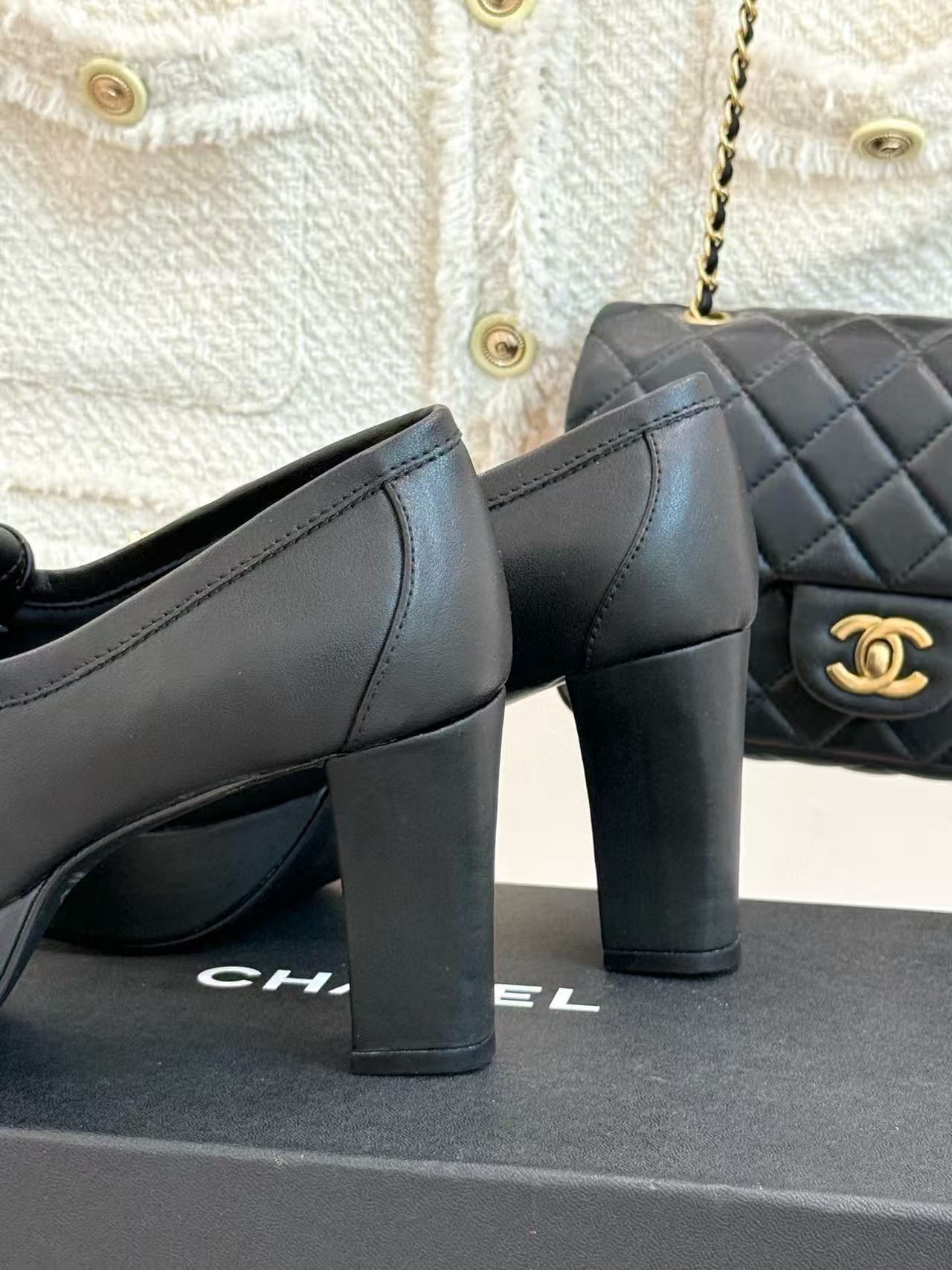 CHANE1 高品質ダブルCハイヒール【50％割引+送料無料】