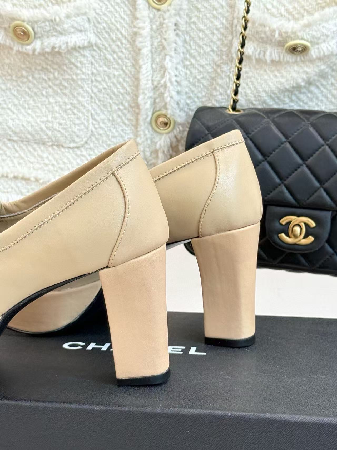 CHANE1 高品質ダブルCハイヒール【50％割引+送料無料】