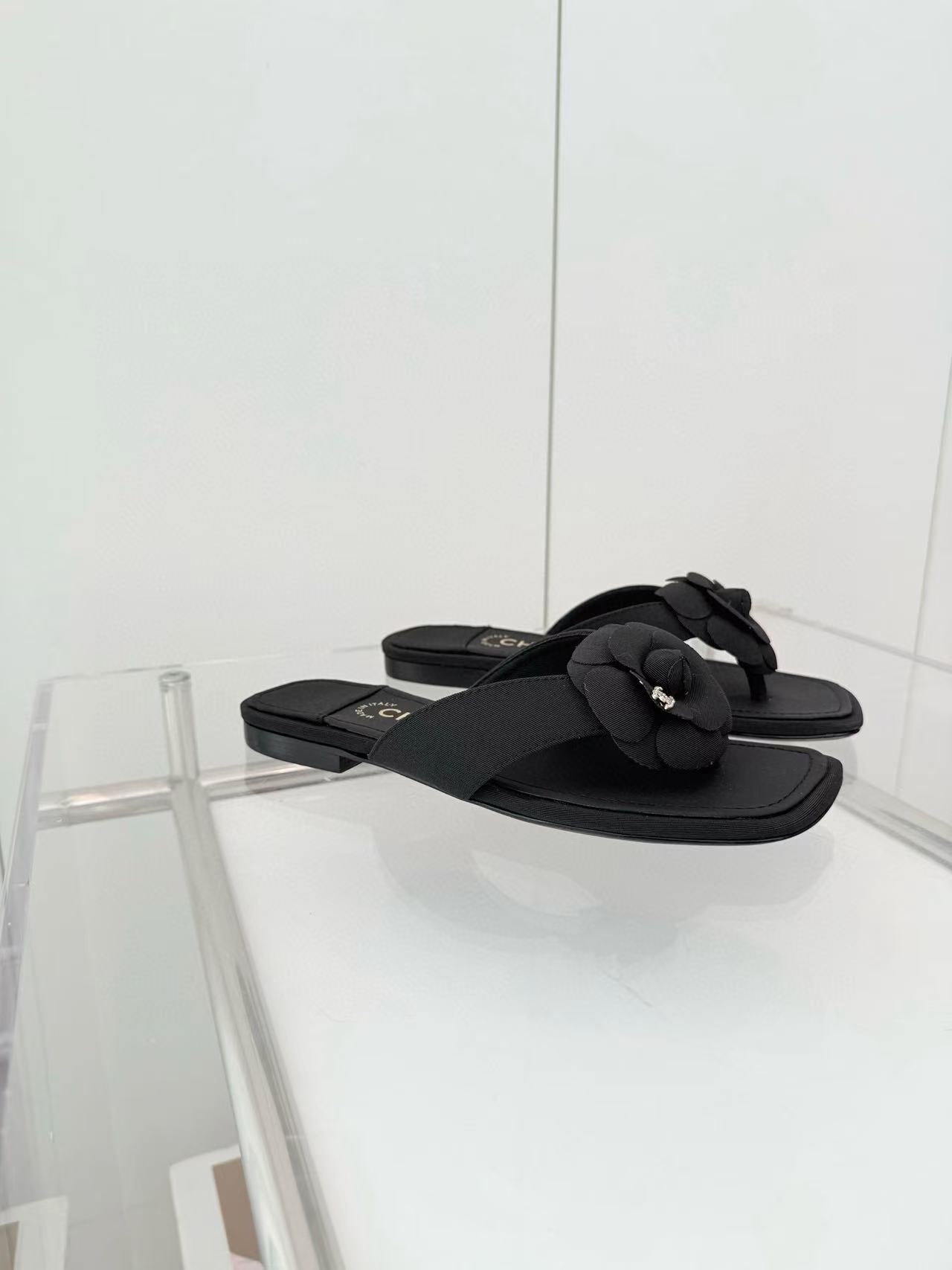 CHANE1 高品質カメリアスリッパ【50％割引+送料無料】