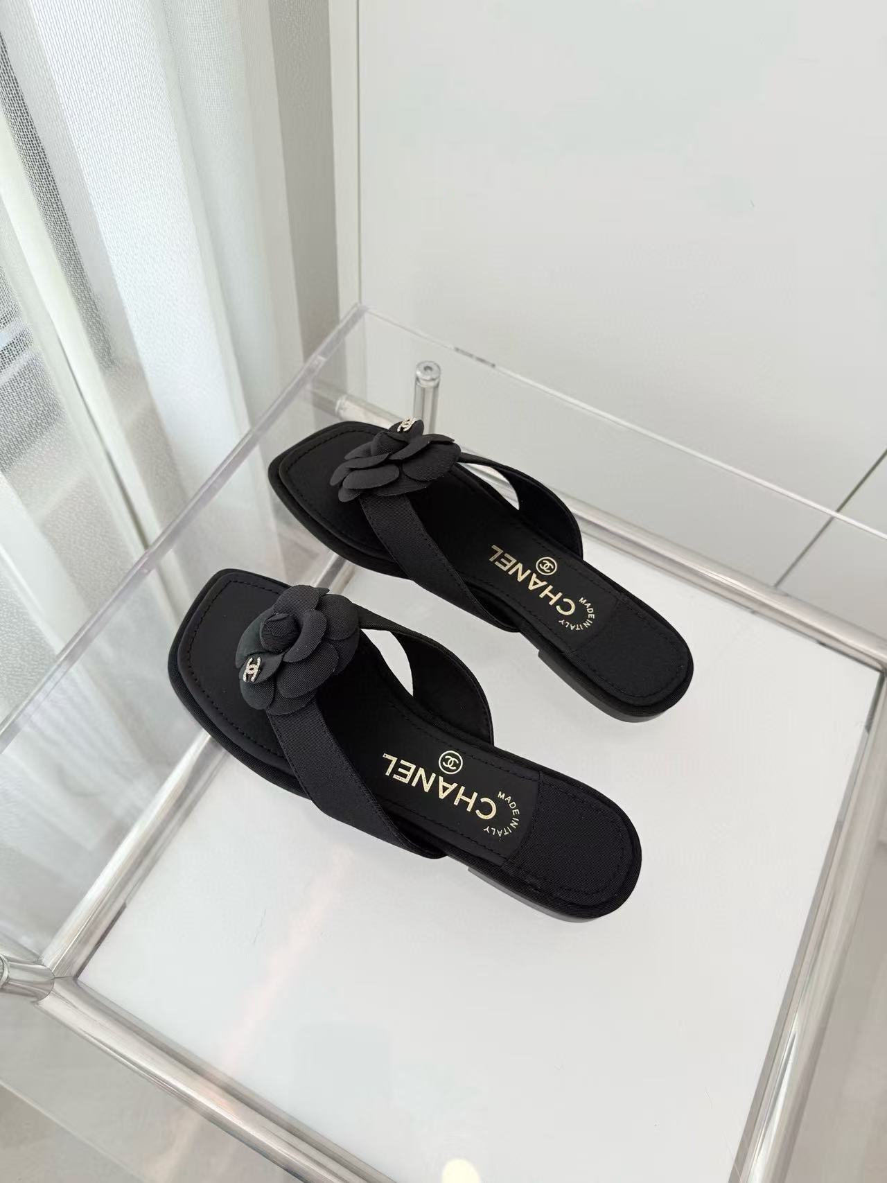 CHANE1 高品質カメリアスリッパ【50％割引+送料無料】