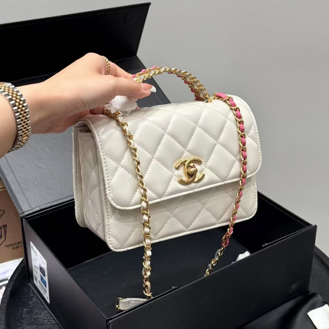 CHANE1 レインボーハンドバッグ【50％割引+送料無料】