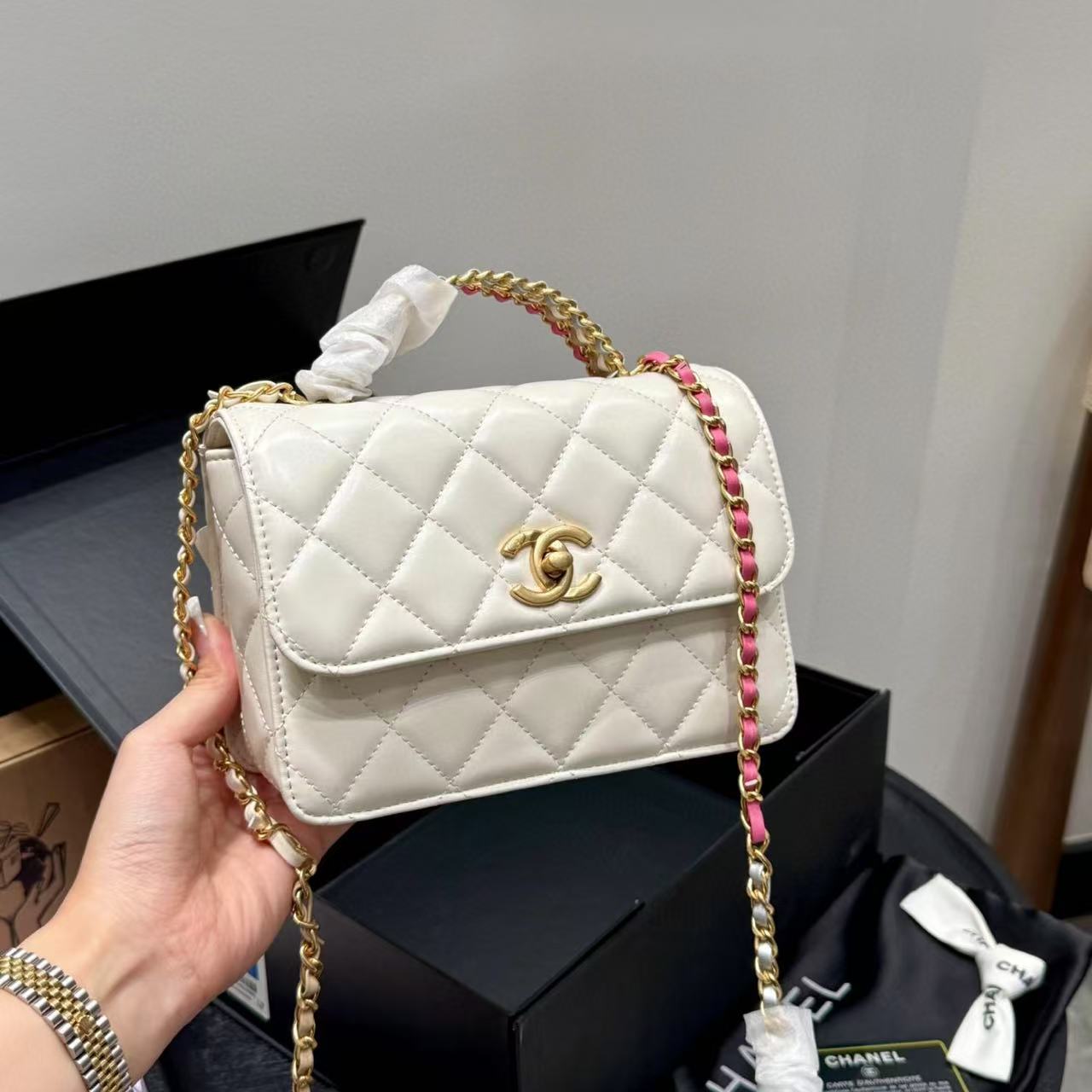 CHANE1 レインボーハンドバッグ【50％割引+送料無料】