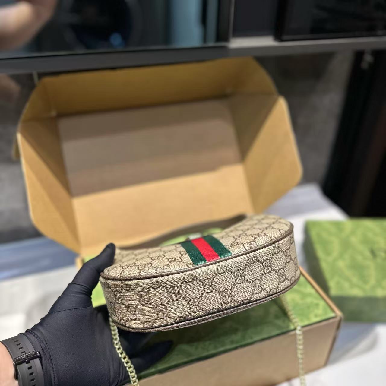 GUCC1 ハーフサークルハンドバッグ【50％割引+送料無料】