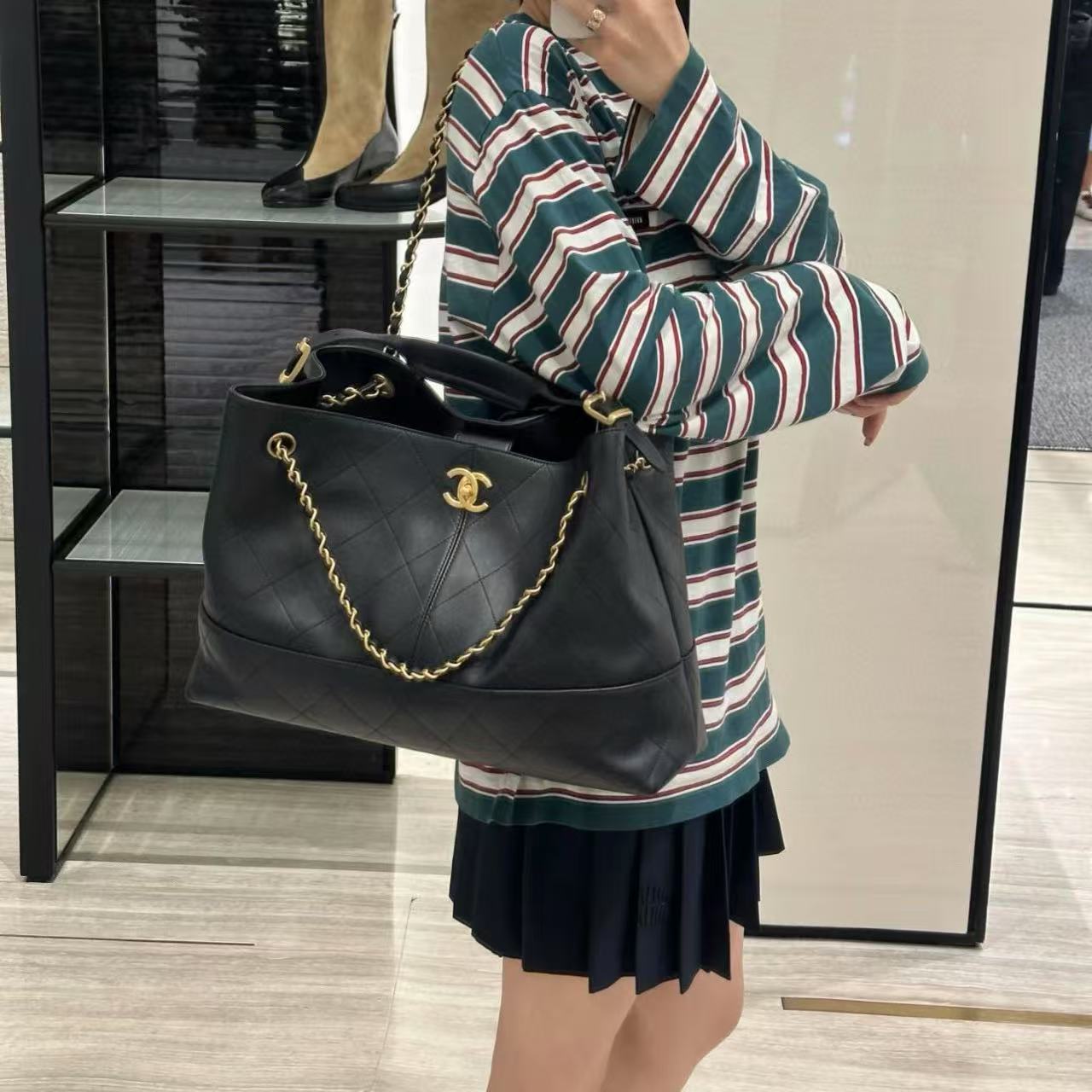 CHANE1 チェーンショッピングバッグ【50％割引+送料無料】