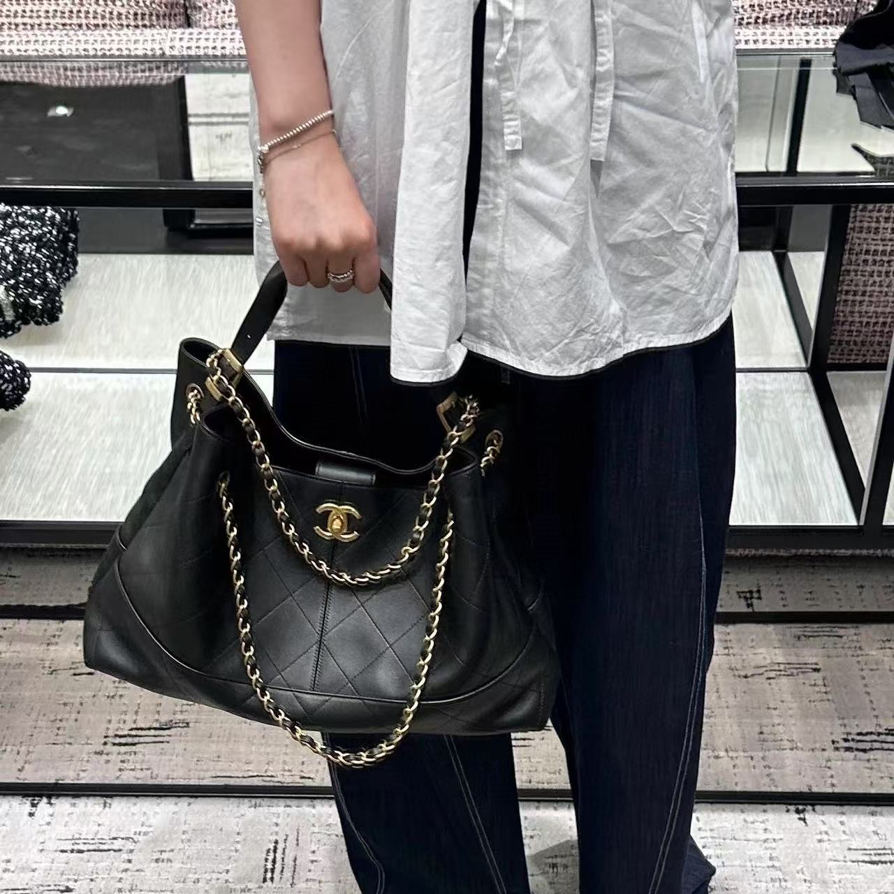 CHANE1 チェーンショッピングバッグ【50％割引+送料無料】