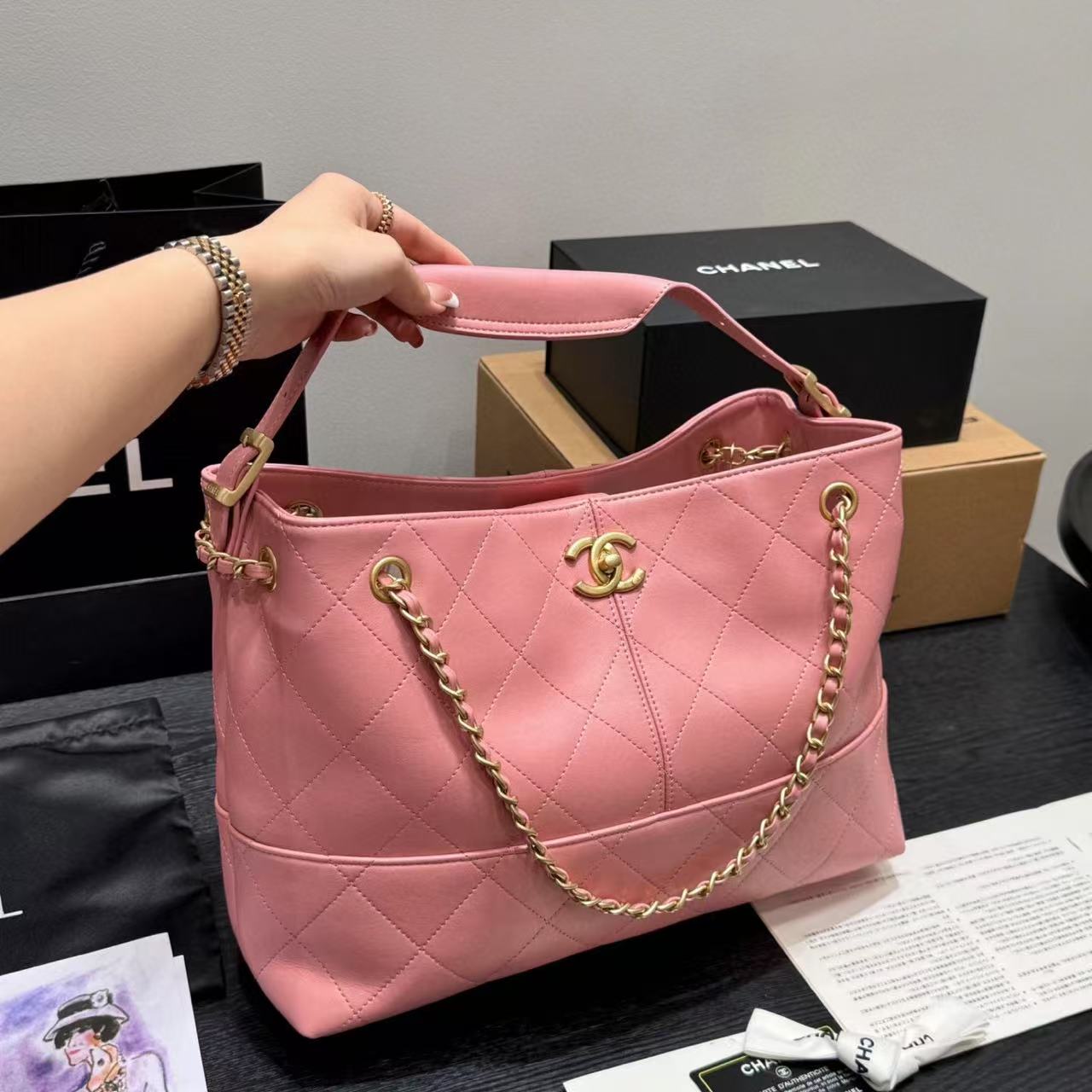 CHANE1 チェーンショッピングバッグ【50％割引+送料無料】