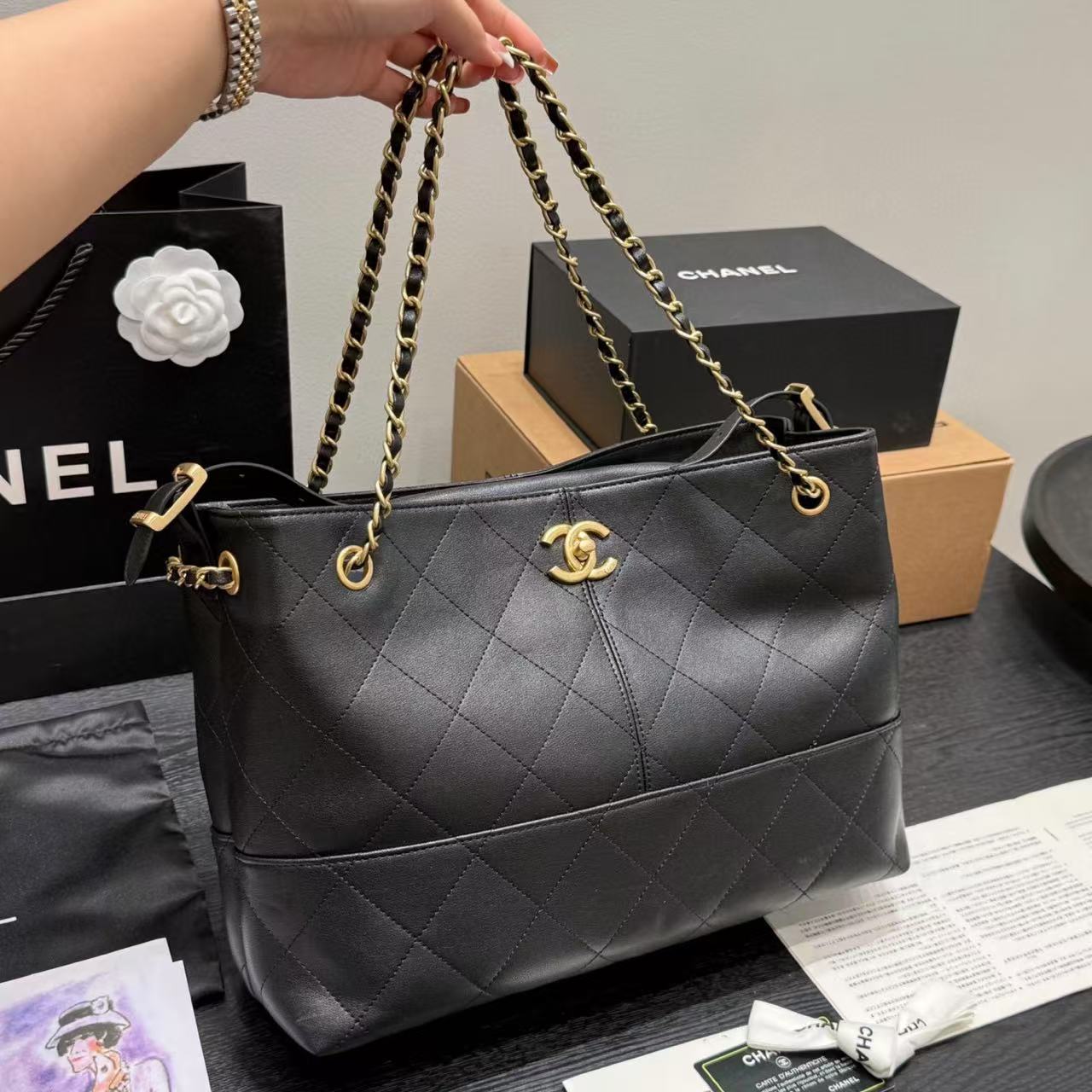 CHANE1 チェーンショッピングバッグ【50％割引+送料無料】