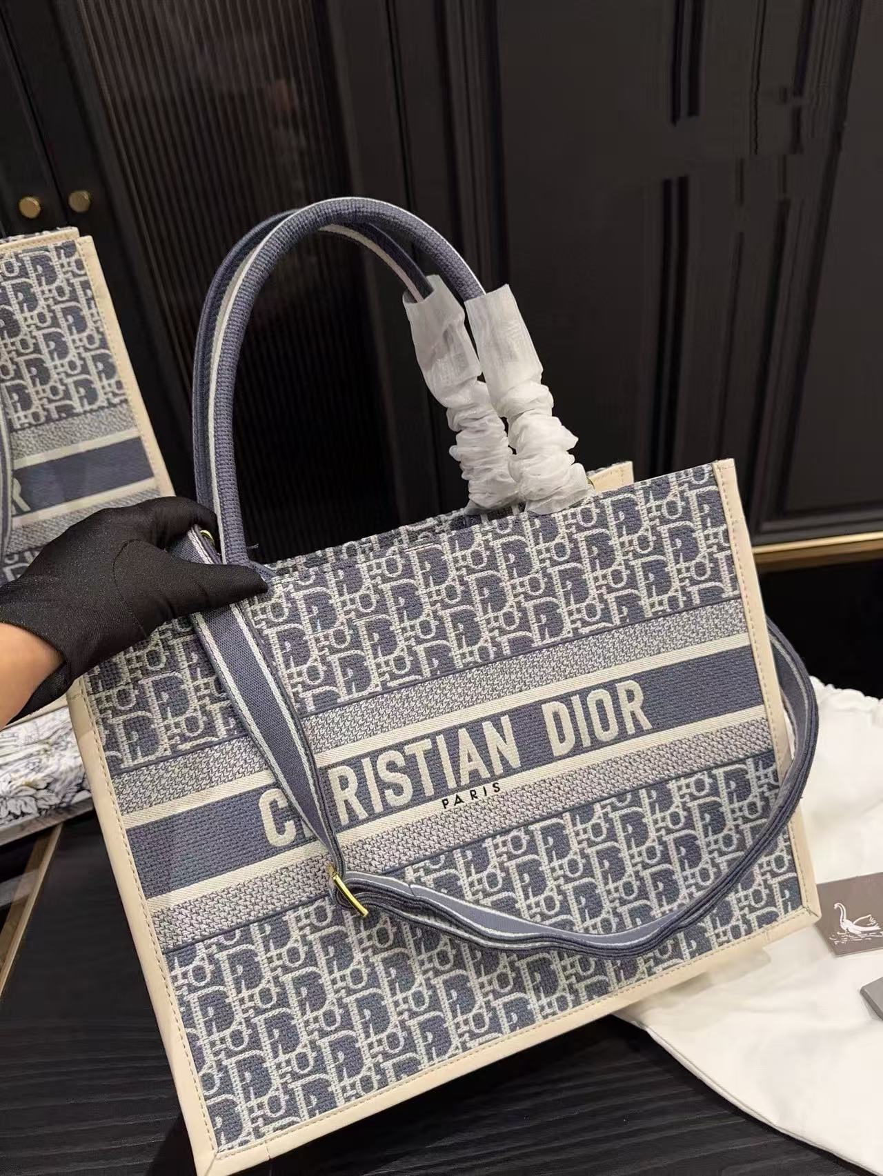 DI0R刺繍ショッピングバッグ【50％割引+送料無料】