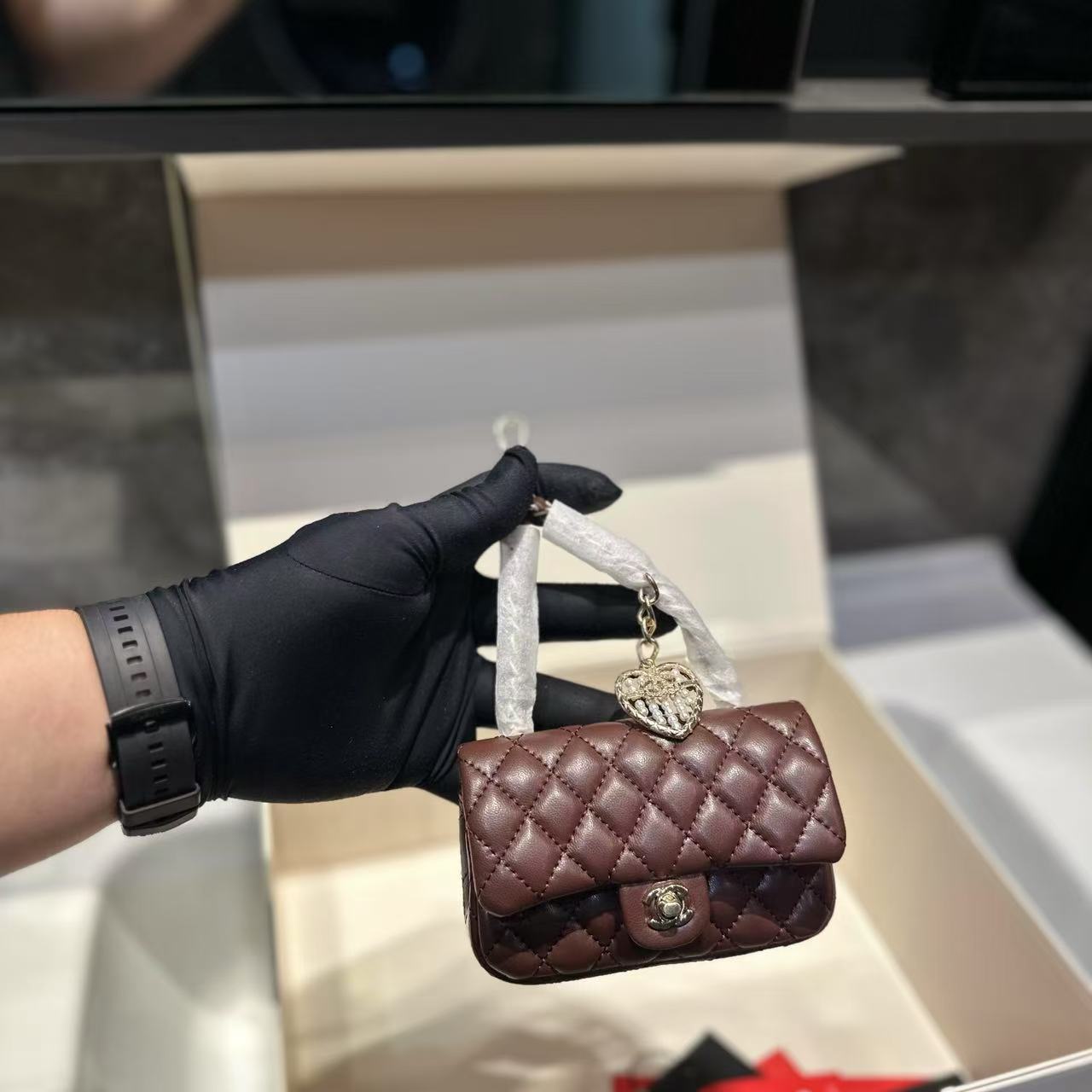 CHANE1 ハートパール コインケース【50％割引+送料無料】