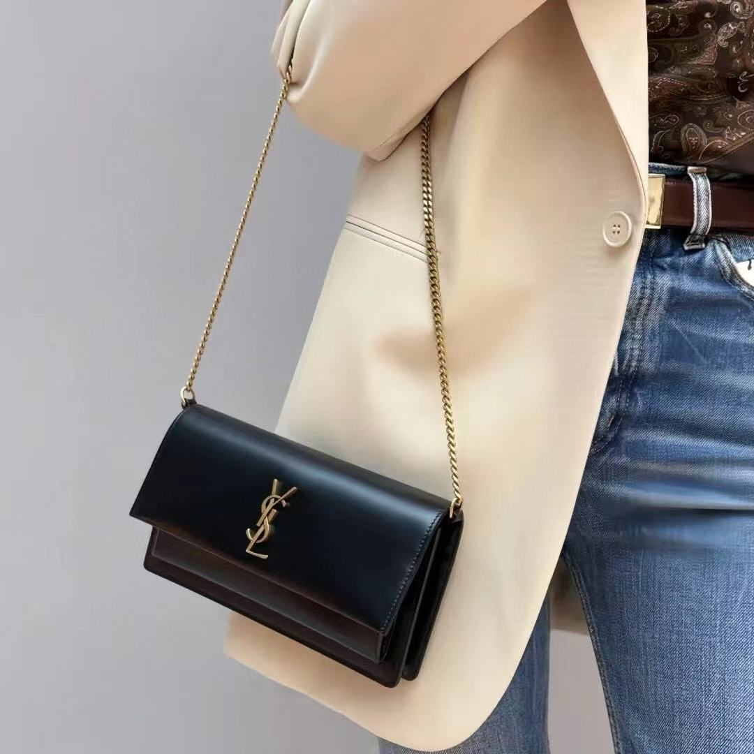 YSL チェーンショルダークロスボディバッグ【50％割引+送料無料】