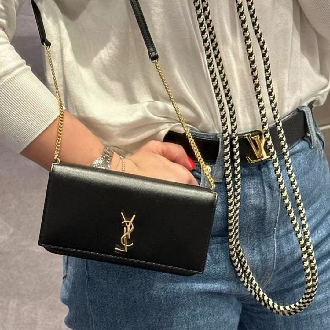 YSL チェーンショルダークロスボディバッグ【50％割引+送料無料】