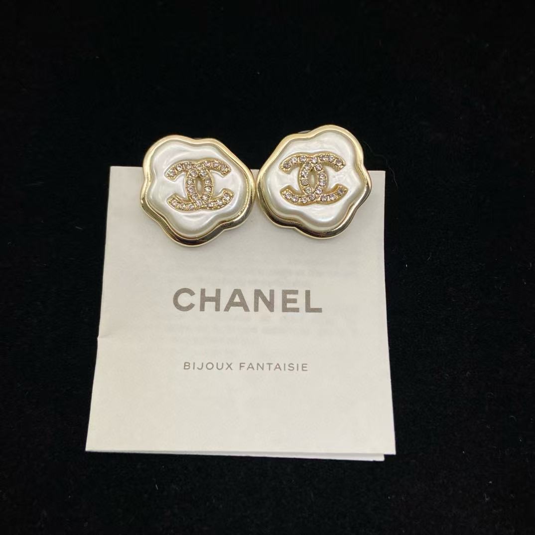 CHANE1 クラウド ダブルC イヤリング【50％割引+送料無料】