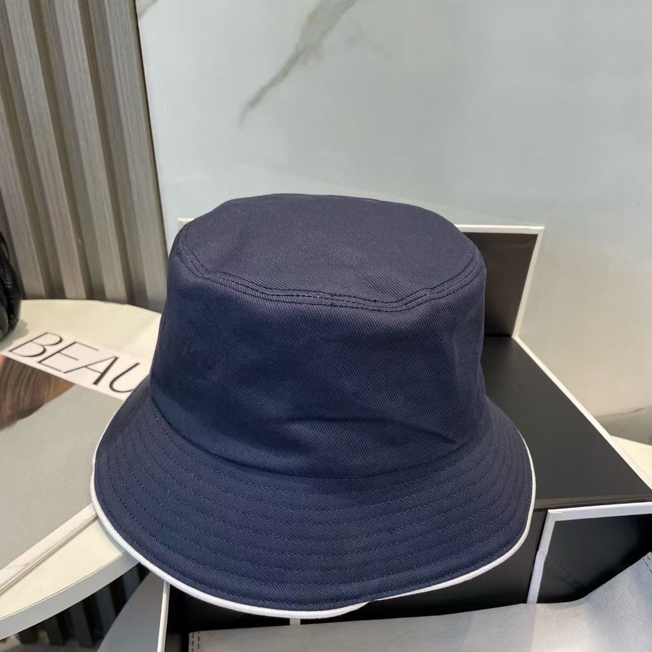 CHANE1 シンプルダブルCバケットハット【50％割引+送料無料】