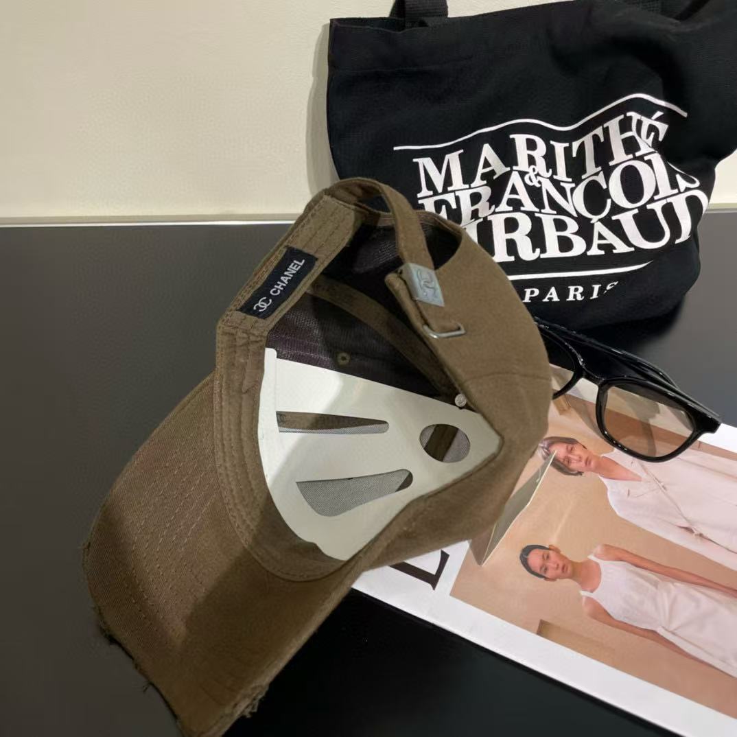 CHANE1 シンプルダブルCベースボールキャップ【50％割引+送料無料】