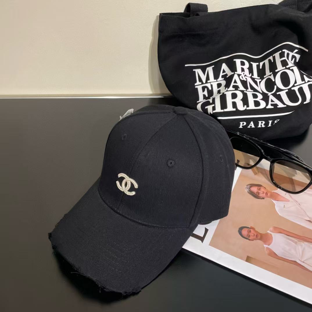 CHANE1 シンプルダブルCベースボールキャップ【50％割引+送料無料】