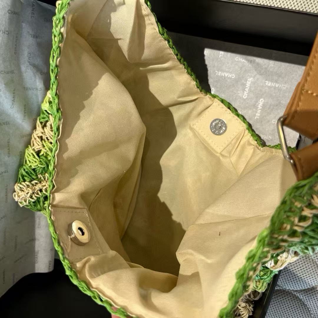 M1UM1U グリーン織りトートバッグ【50％割引+送料無料】