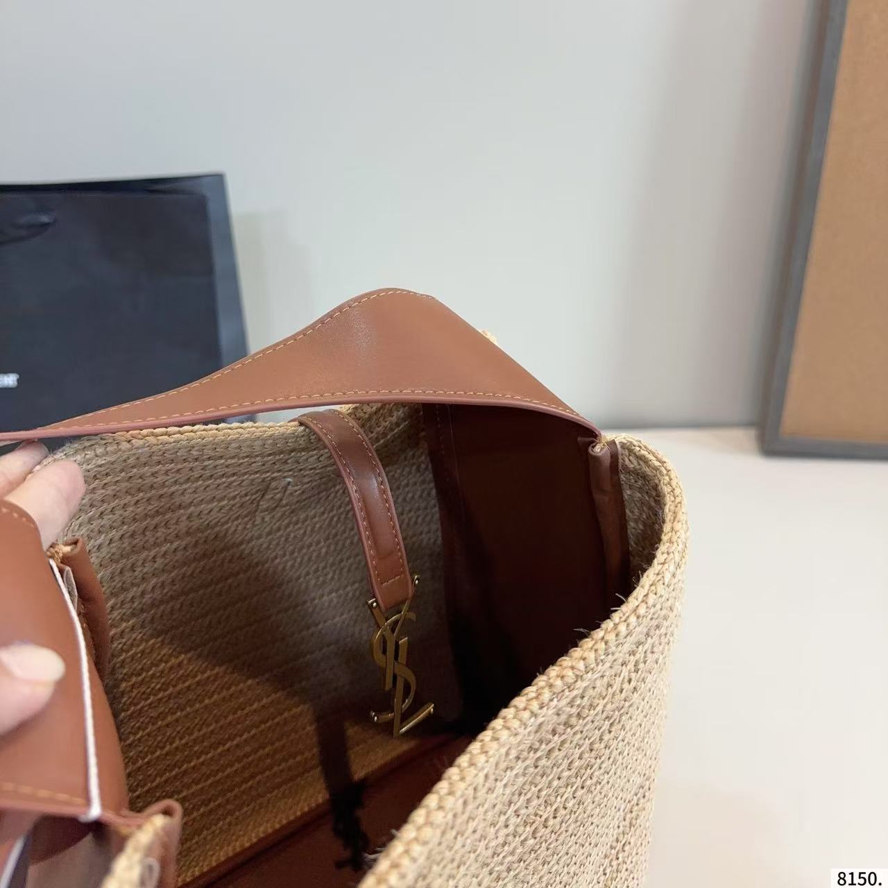 YSL織りアンダーアームバケットバッグ【50％割引+送料無料】