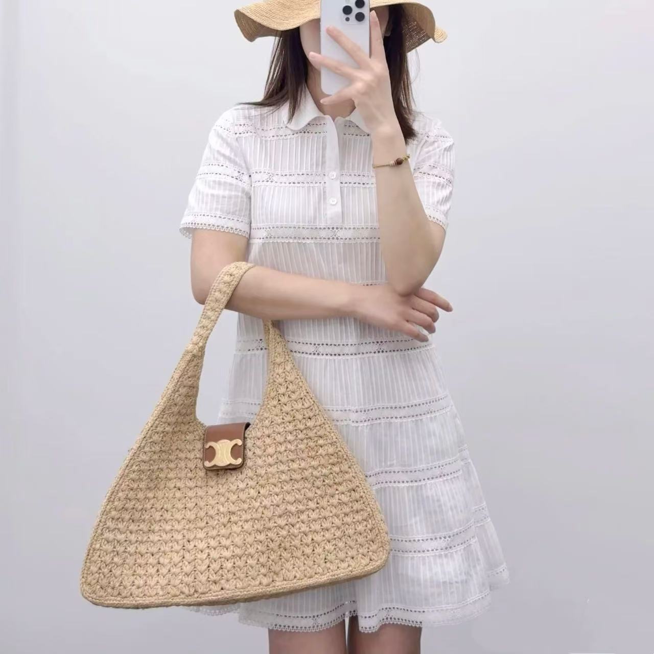 CEL1NE織りトートバッグ【50％割引+送料無料】