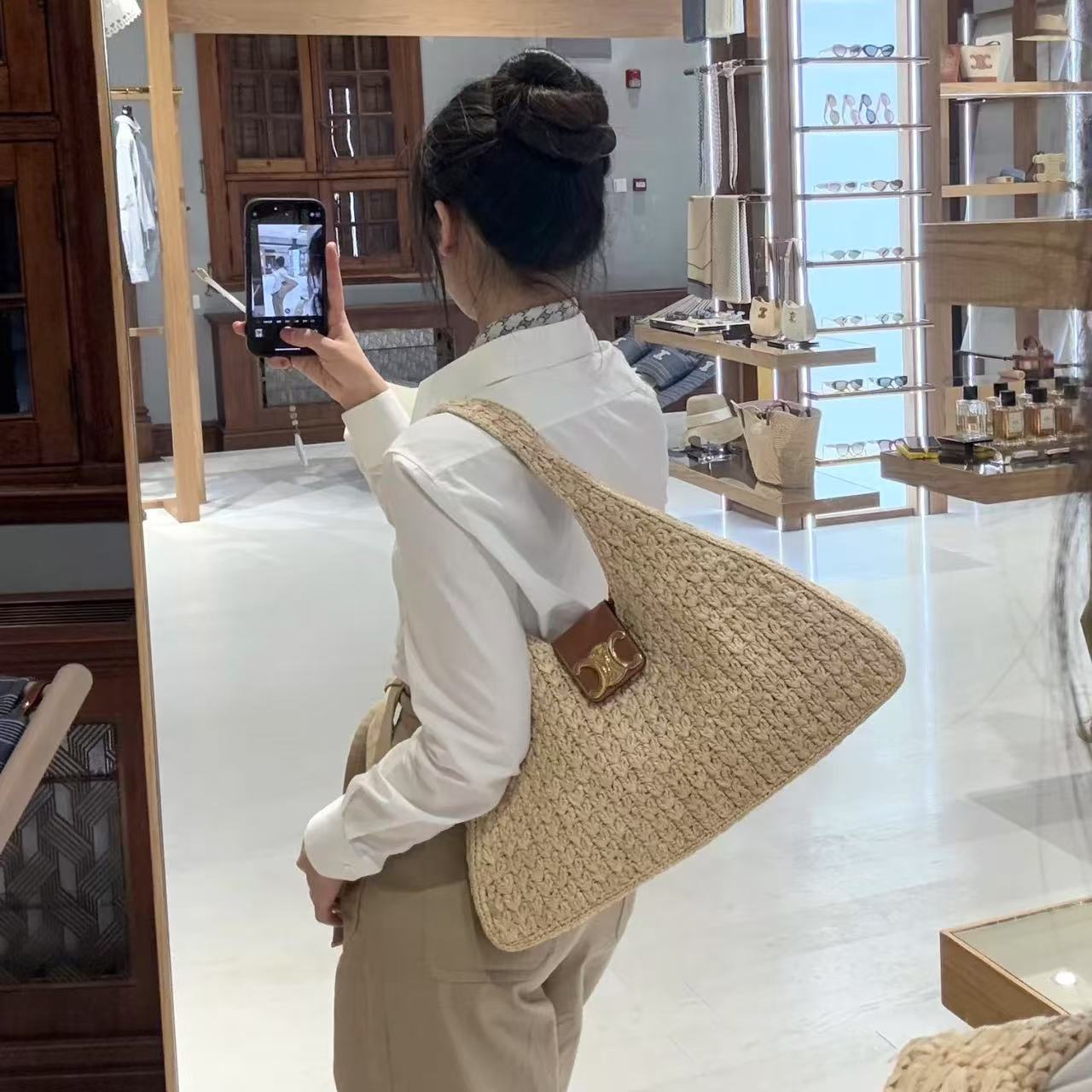 CEL1NE織りトートバッグ【50％割引+送料無料】