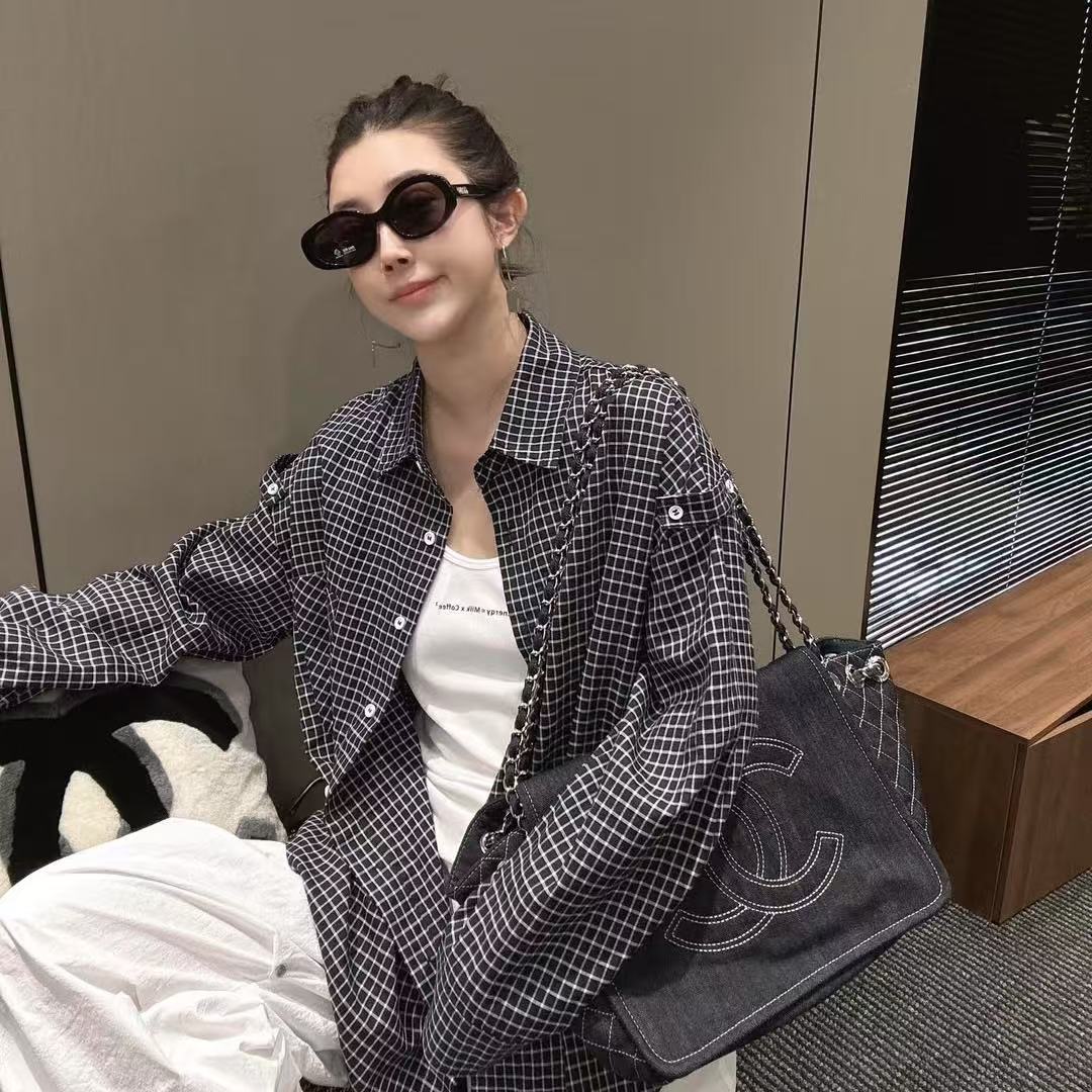 CHANE1 ダブルC ショッピングバッグ【50％割引+送料無料】