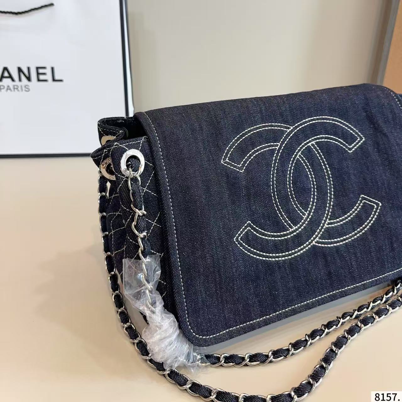 CHANE1 ダブルC ショッピングバッグ【50％割引+送料無料】