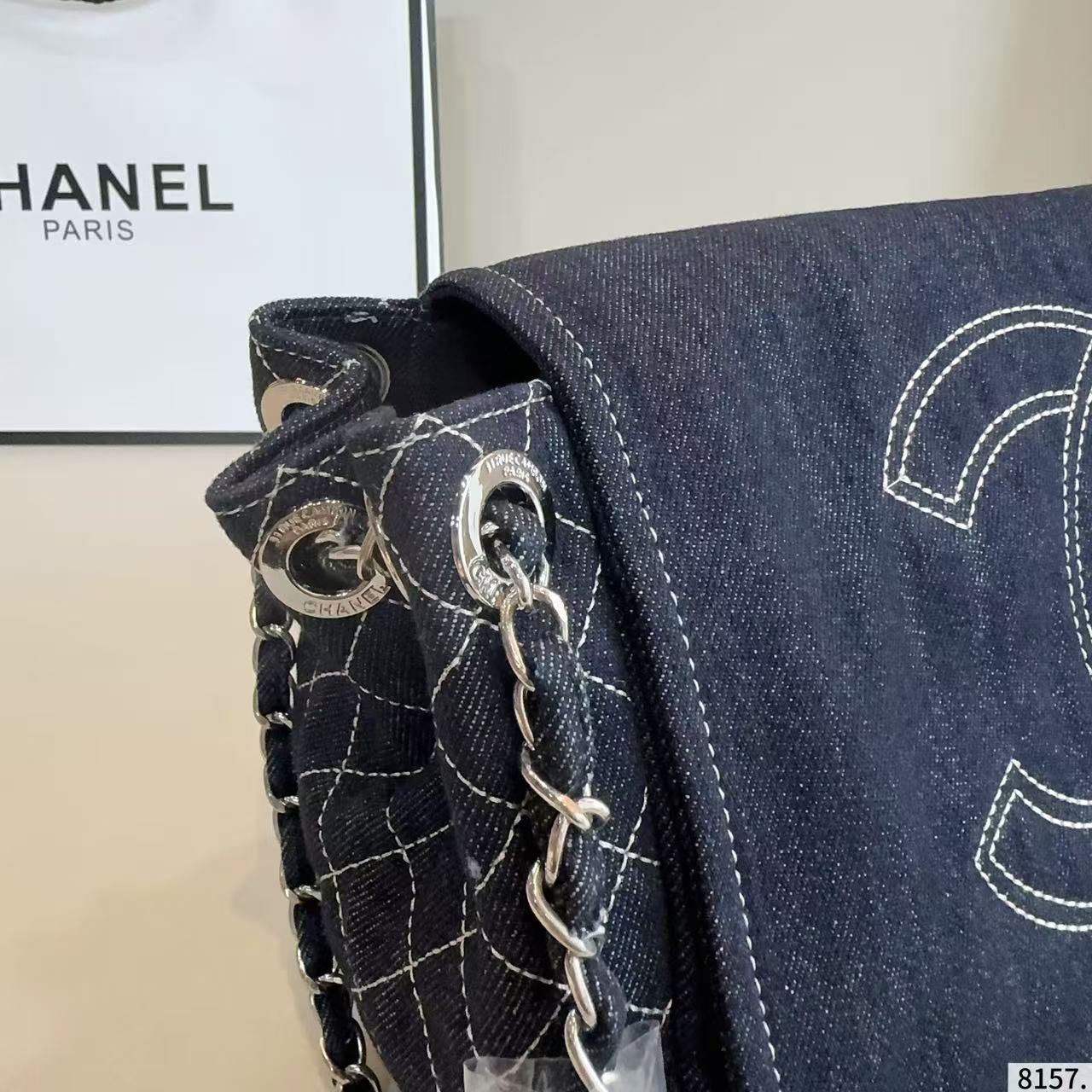 CHANE1 ダブルC ショッピングバッグ【50％割引+送料無料】