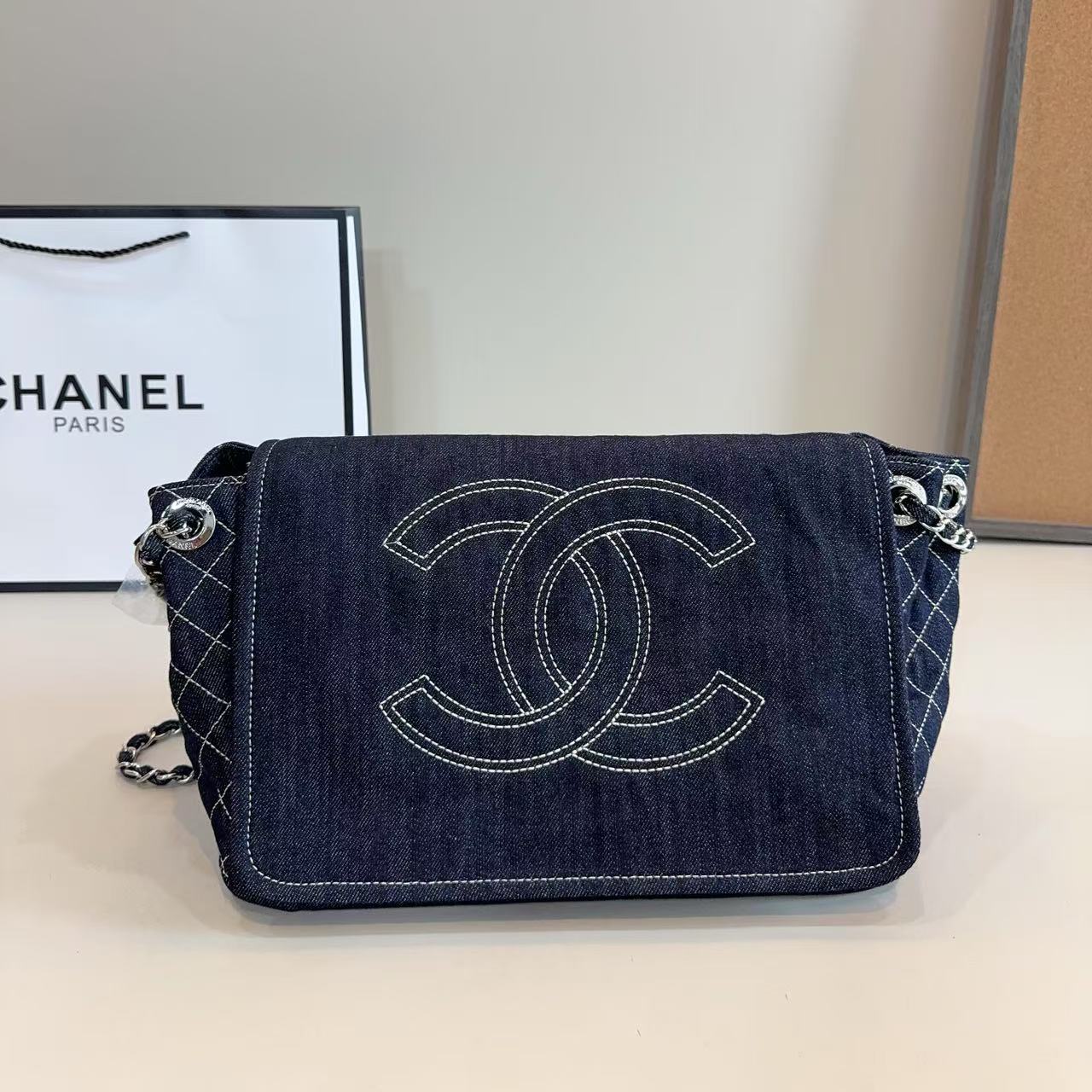 CHANE1 ダブルC ショッピングバッグ【50％割引+送料無料】