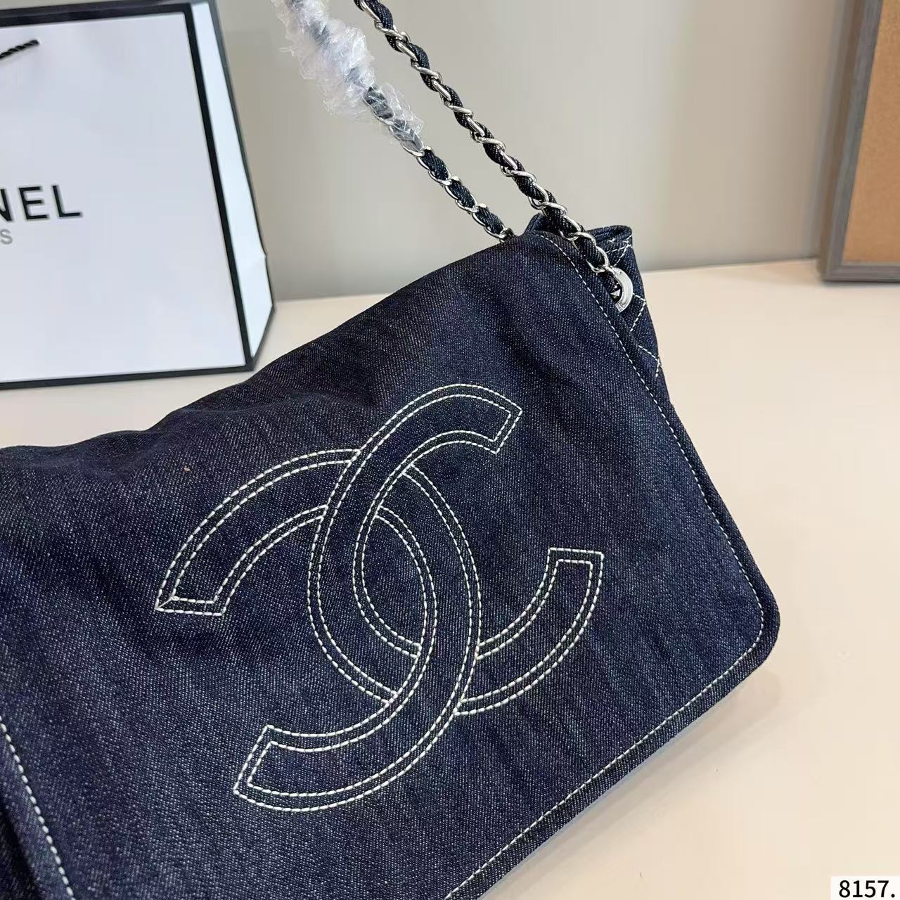 CHANE1 ダブルC ショッピングバッグ【50％割引+送料無料】